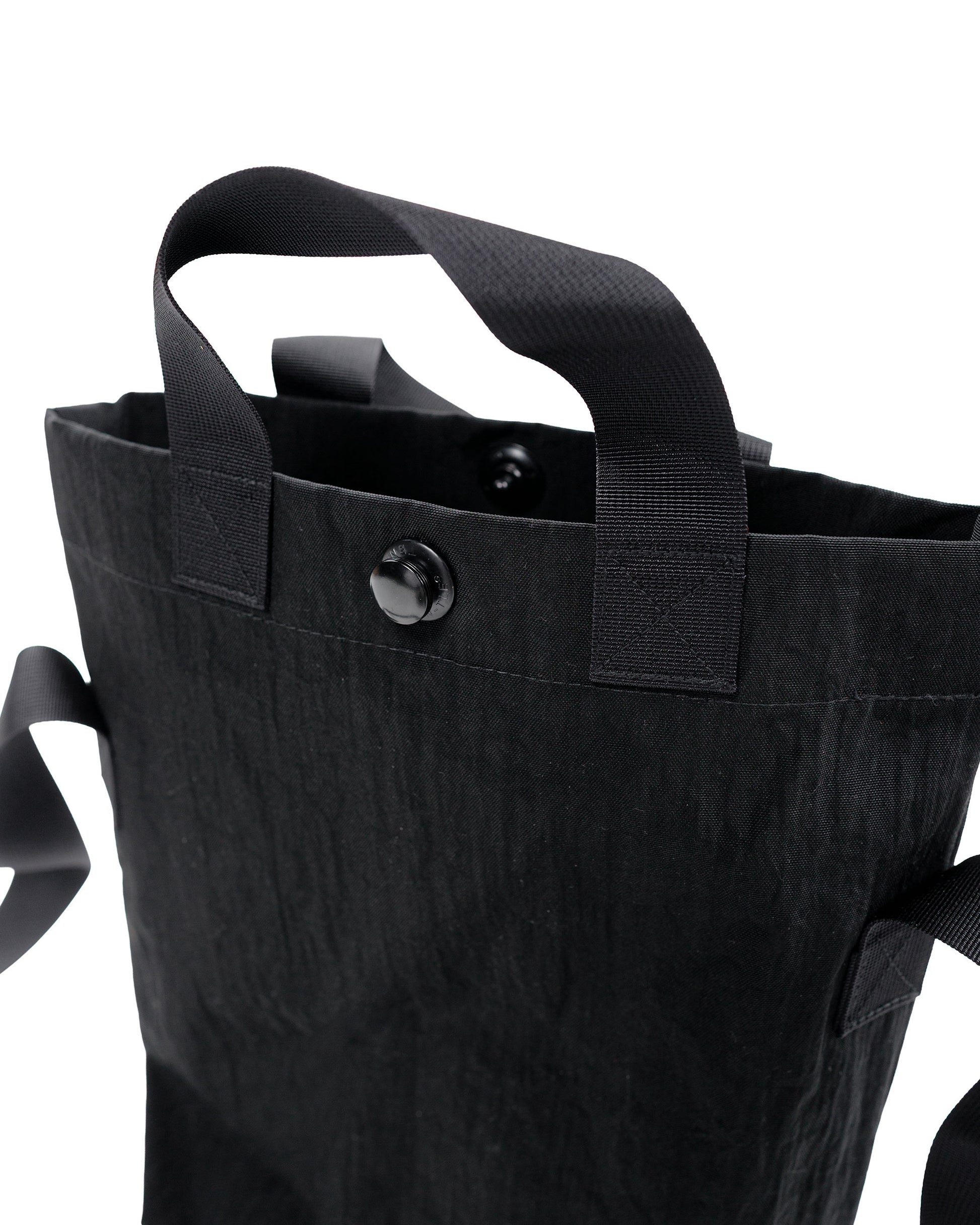 MAN-TLE R0B4 'Mini Tote' Black Nylon