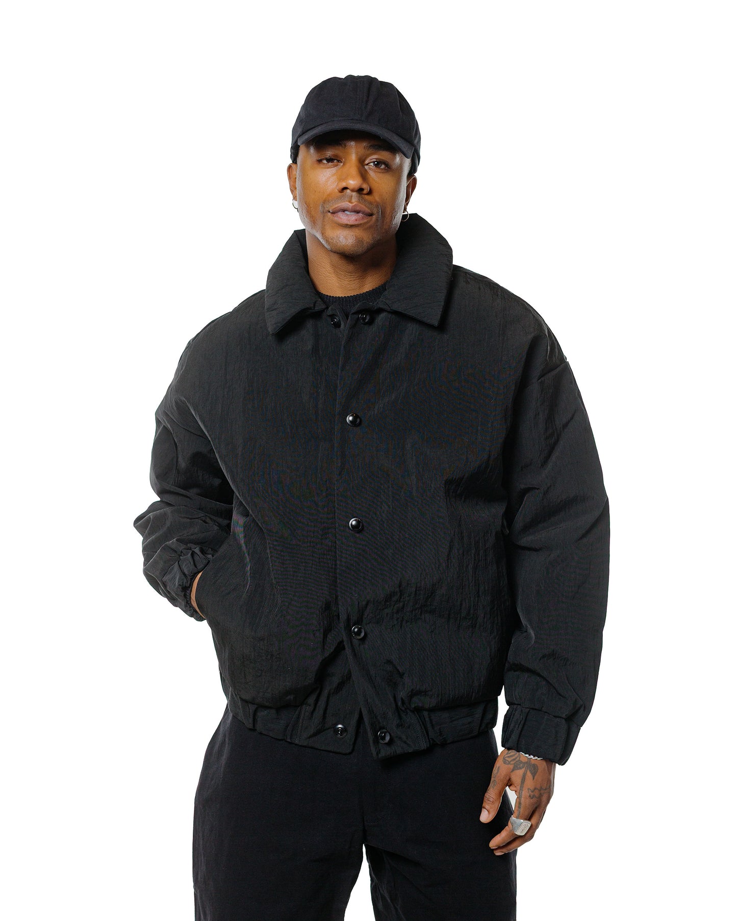 MAN-TLE R0D3 'Down Blouson' Black Nylon