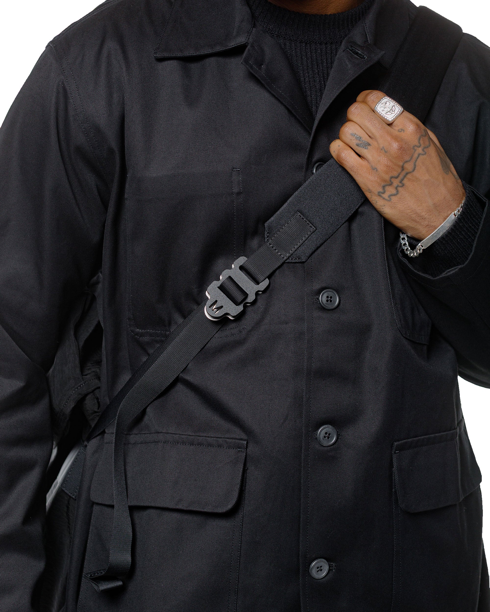 MAN-TLE R0G2 'Snap Messenger' Black Nylon