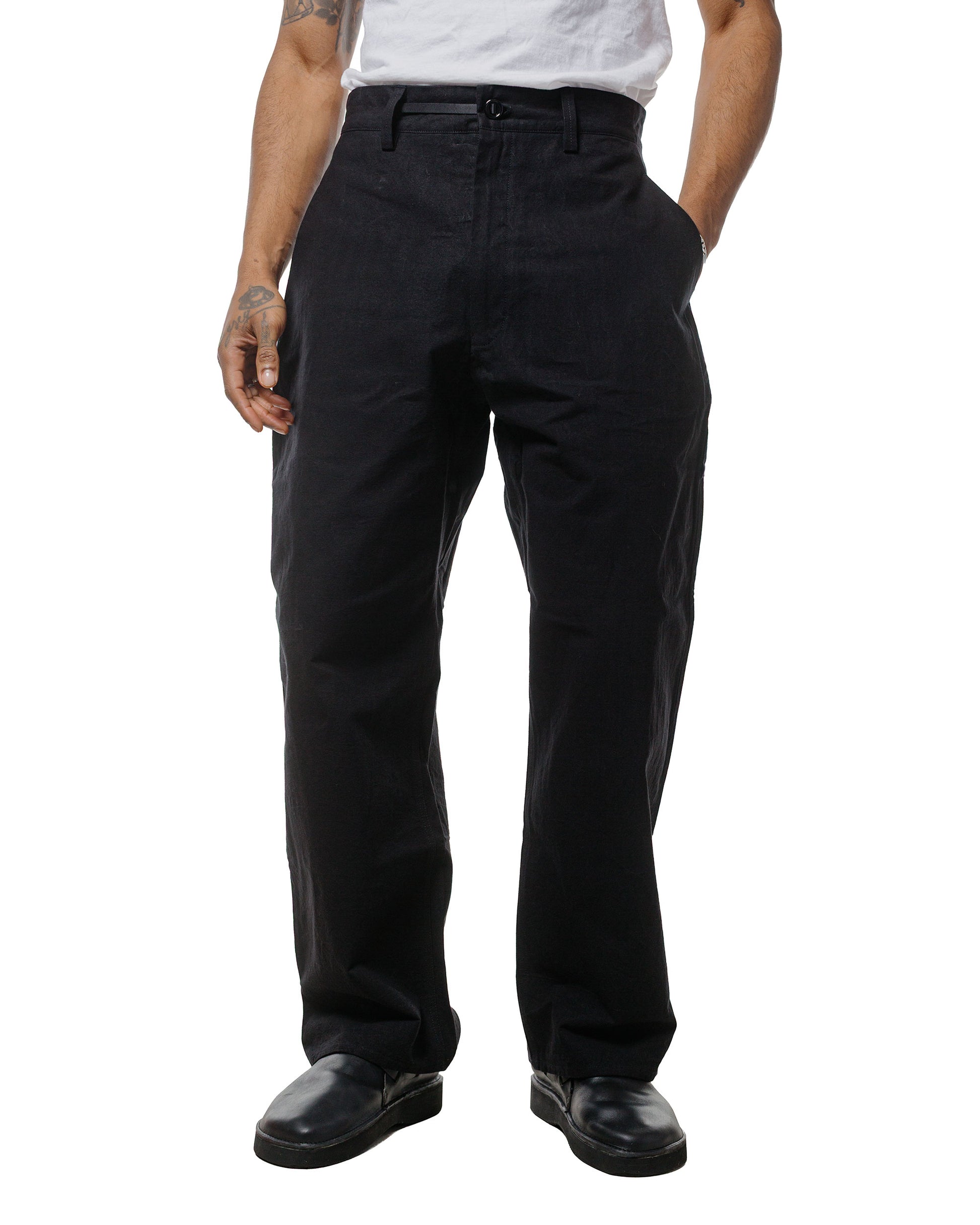 MAN-TLE R0P4 Wide Pants Black Wax