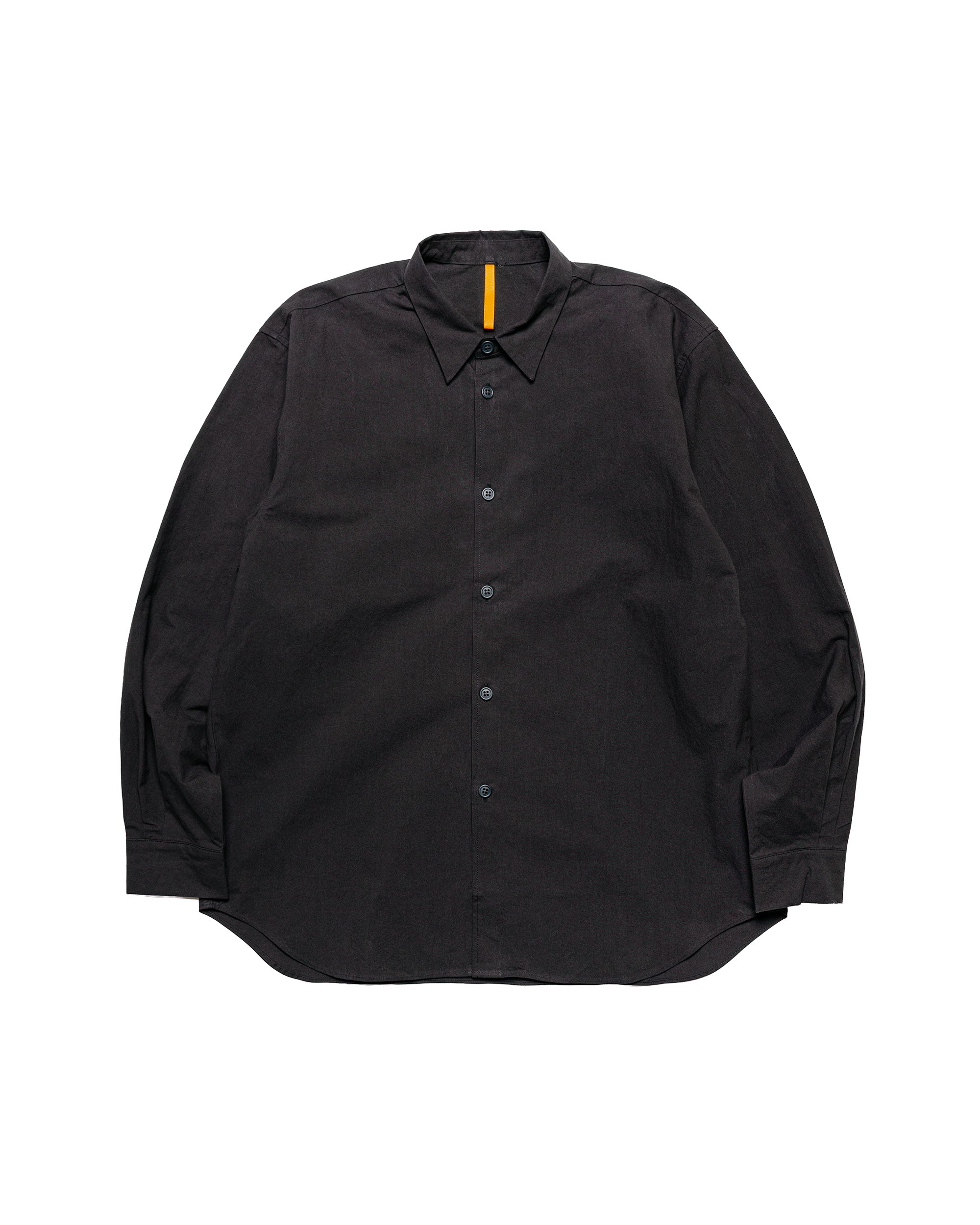 MAN-TLE マントルREGULAR SHIRT BIO WASH black MAN-TLE R0S8 'Weather Shirt' Black Weather
