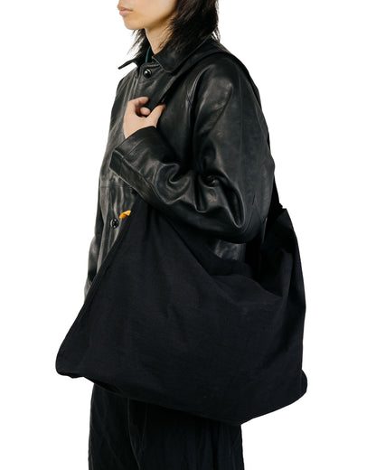 MAN-TLE R21 Leather-3 Boat Shirt Black Hide