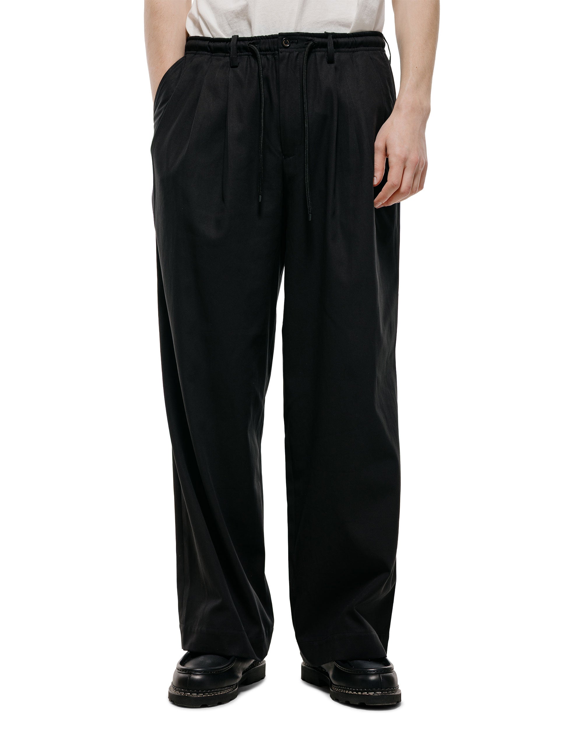 パンツ markaware triple pleated easy trouser MARKAWARE Triple Pleated Easy Trousers Organic Cotton Voile Yarn Twill