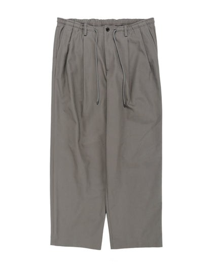 MARKAWARE Double Pleated Easy Trousers Organic Cotton Survival Cloth Gray