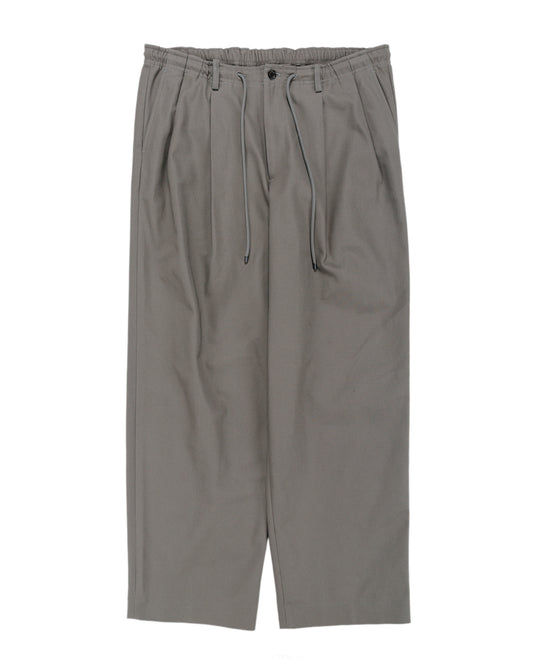 MARKAWARE Double Pleated Easy Trousers Organic Cotton Survival Cloth Gray