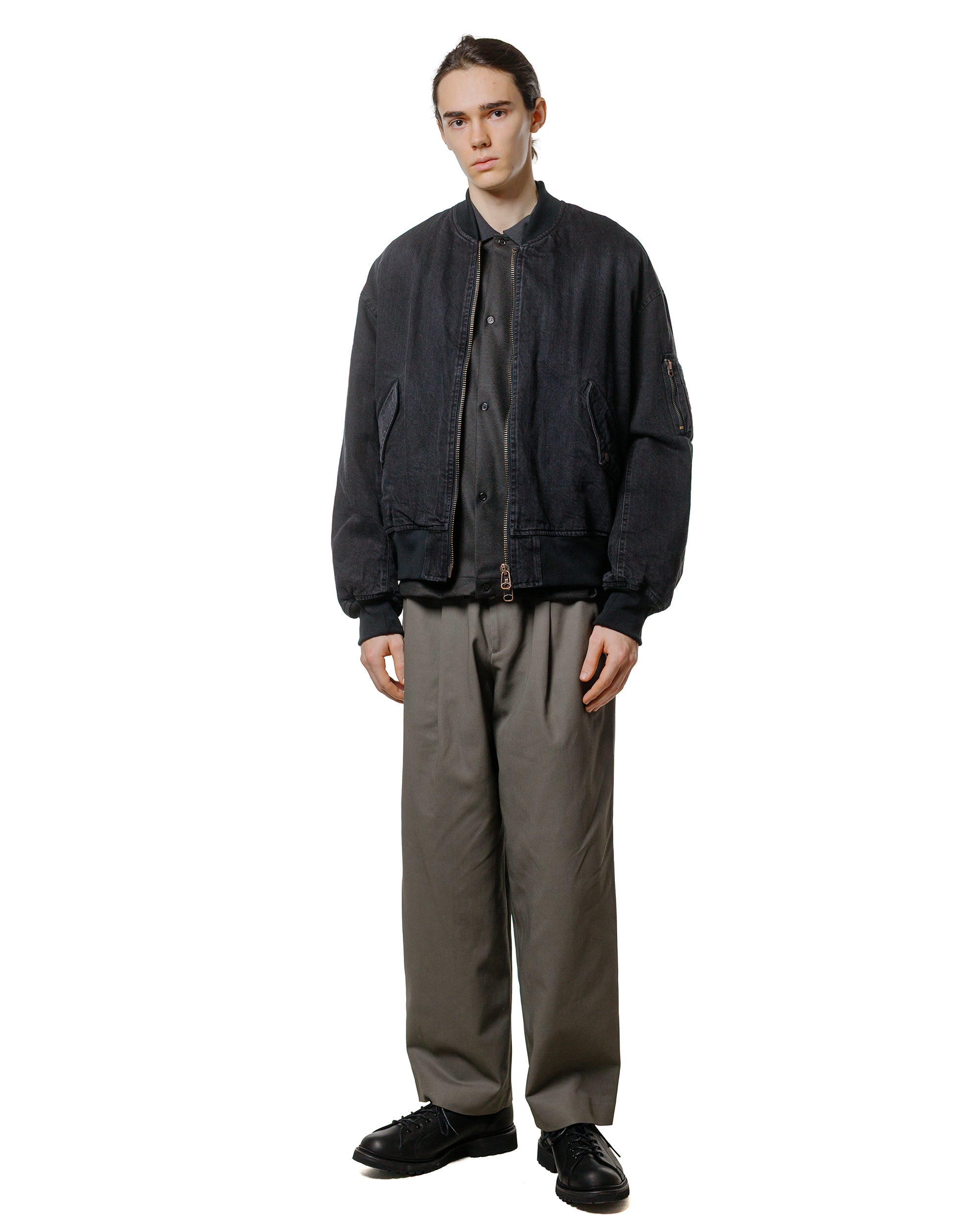 MARKAWARE Double Pleated Easy Trousers Organic Cotton Survival Cloth G