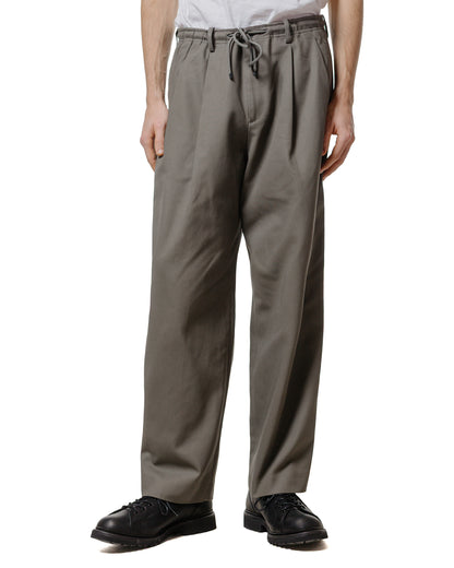 MARKAWARE Double Pleated Easy Trousers Organic Cotton Survival Cloth Gray