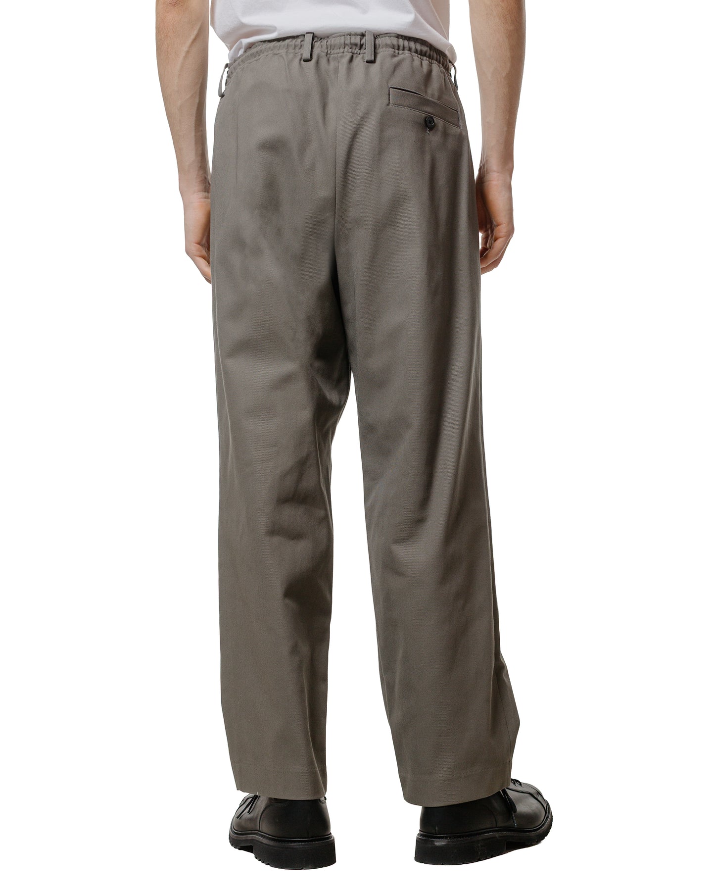 MARKAWARE Double Pleated Easy Trousers Organic Cotton Survival Cloth Gray