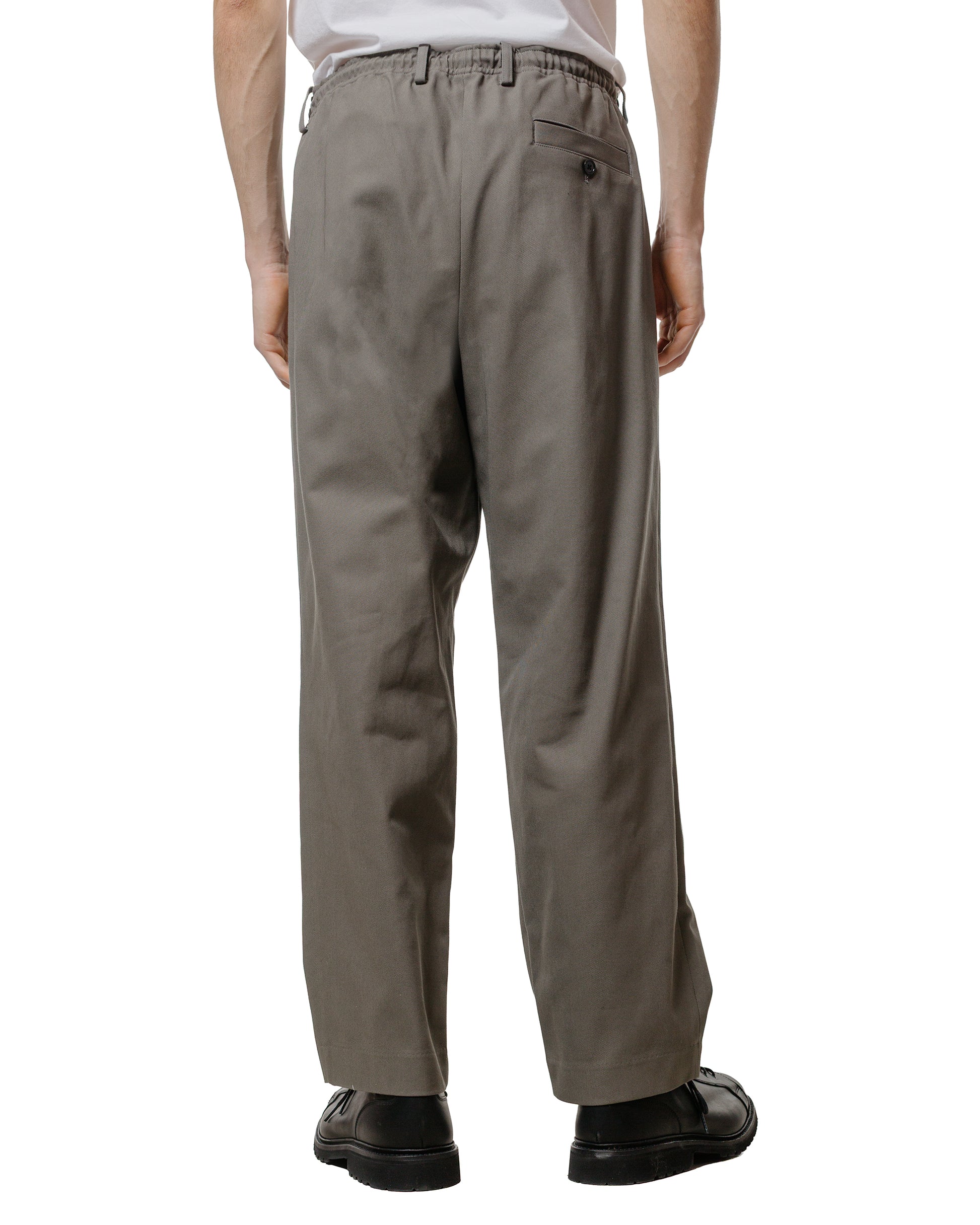 MARKAWARE Double Pleated Easy Trousers Organic Cotton Survival Cloth Gray