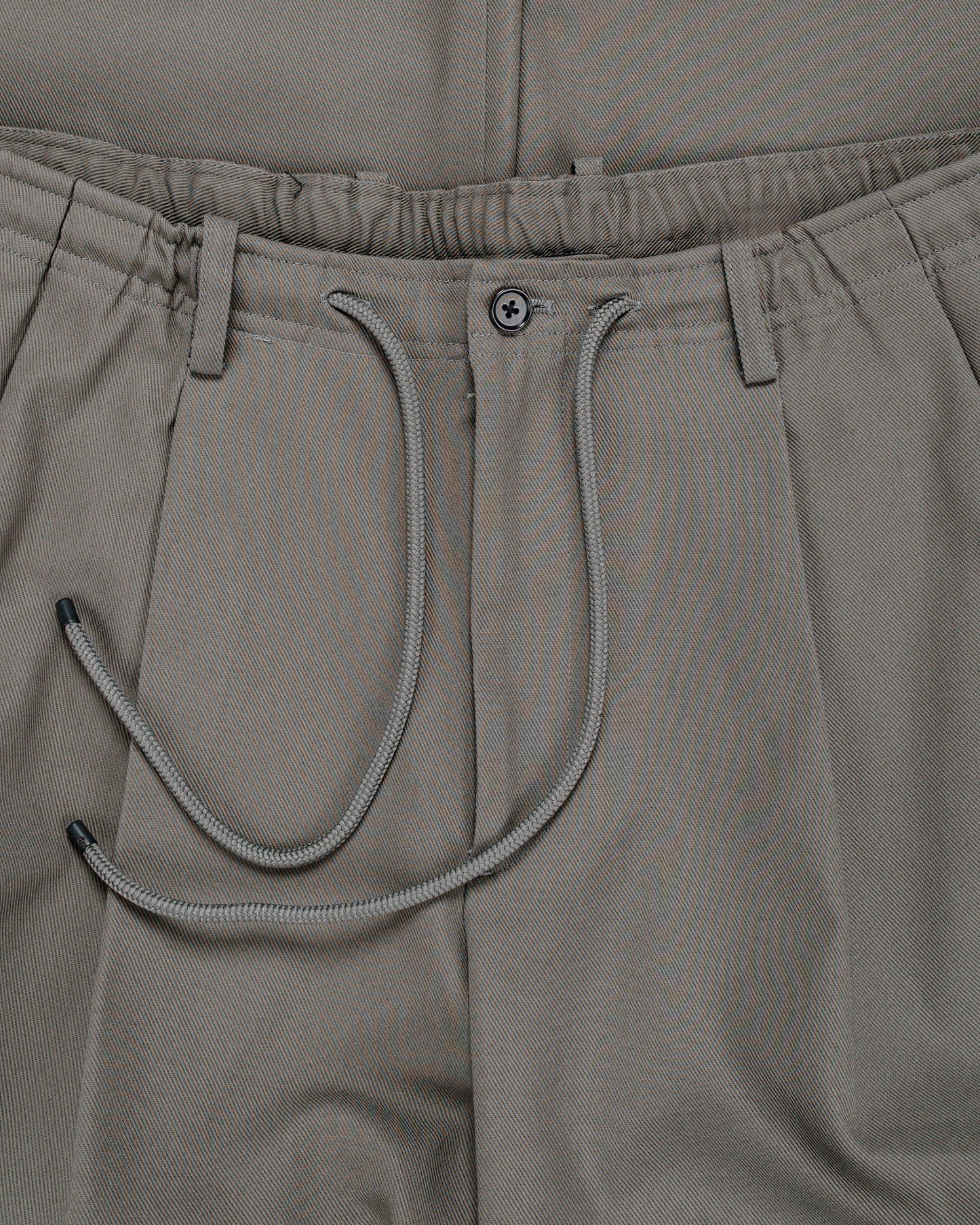 MARKAWARE Double Pleated Easy Trousers Organic Cotton Survival Cloth Gray