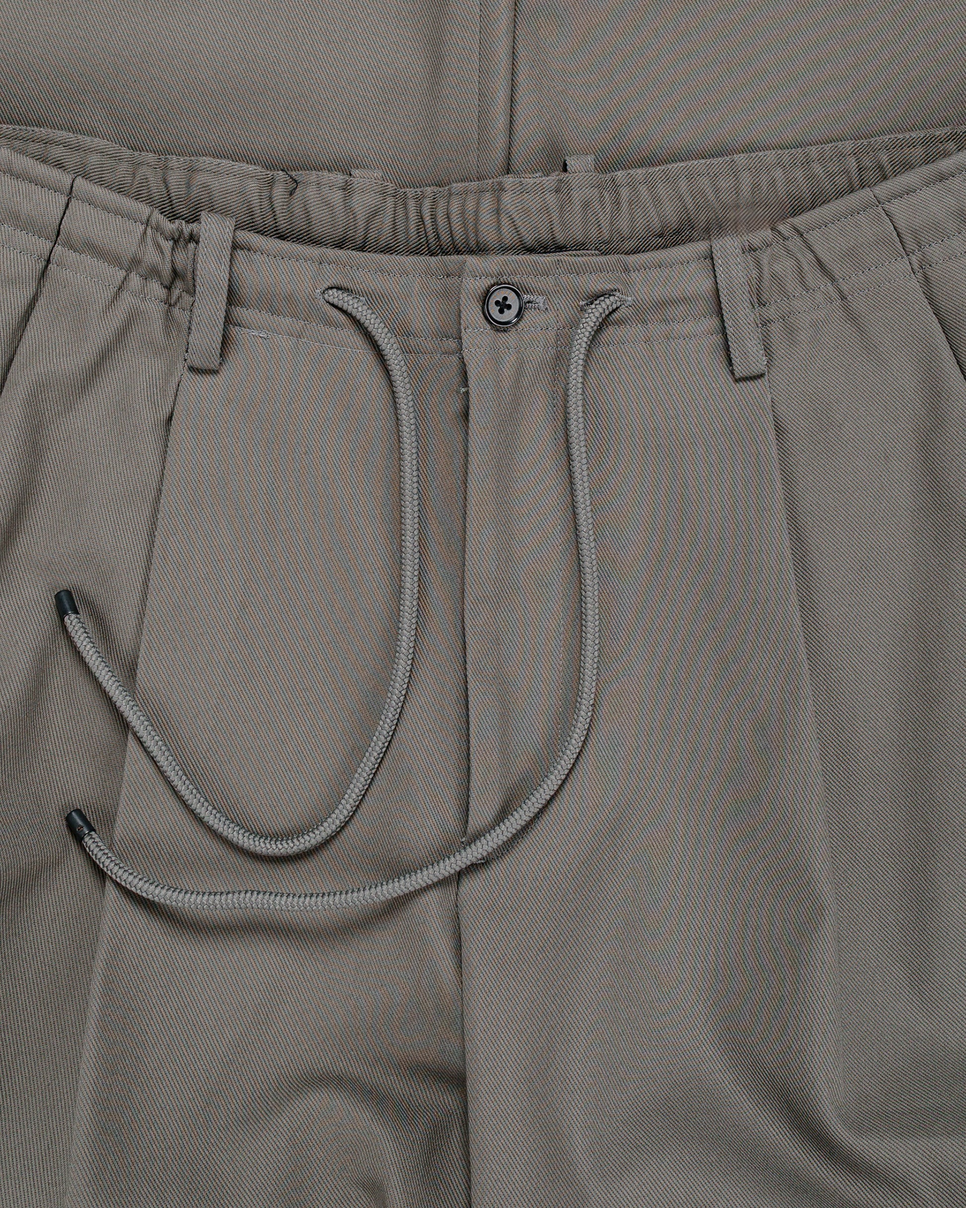 MARKAWARE Double Pleated Easy Trousers Organic Cotton Survival Cloth Gray