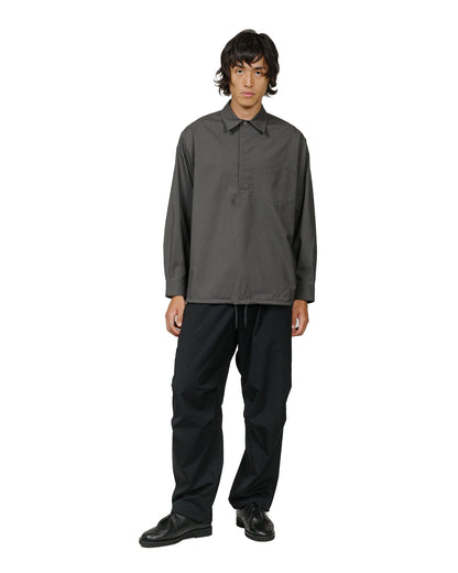 MARKAWARE Easy Army Trousers Wool Typewriter Black model full