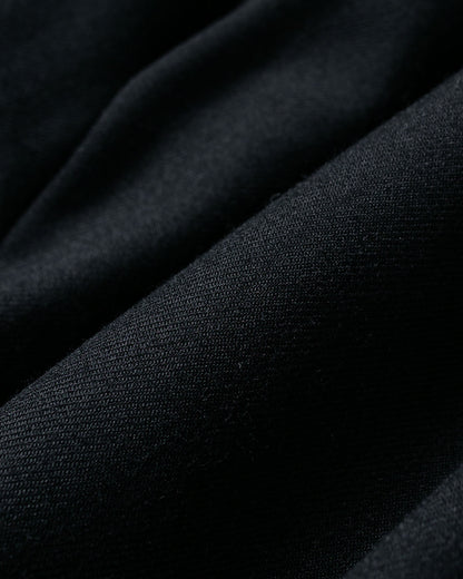 MARKAWARE Half Zip Service Jacket 2/80 Organic Wool Viyella Black