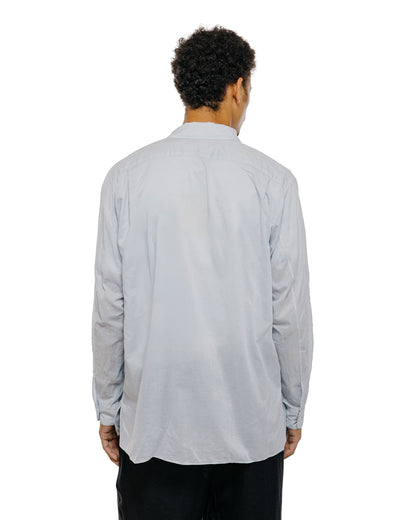 MARKAWARE Italian Open Collar Shirt Organic Cotton 90/1 Lawn Ice