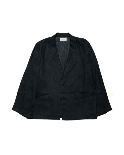 MARKAWARE Shirt Jacket Hemp Shirting Black