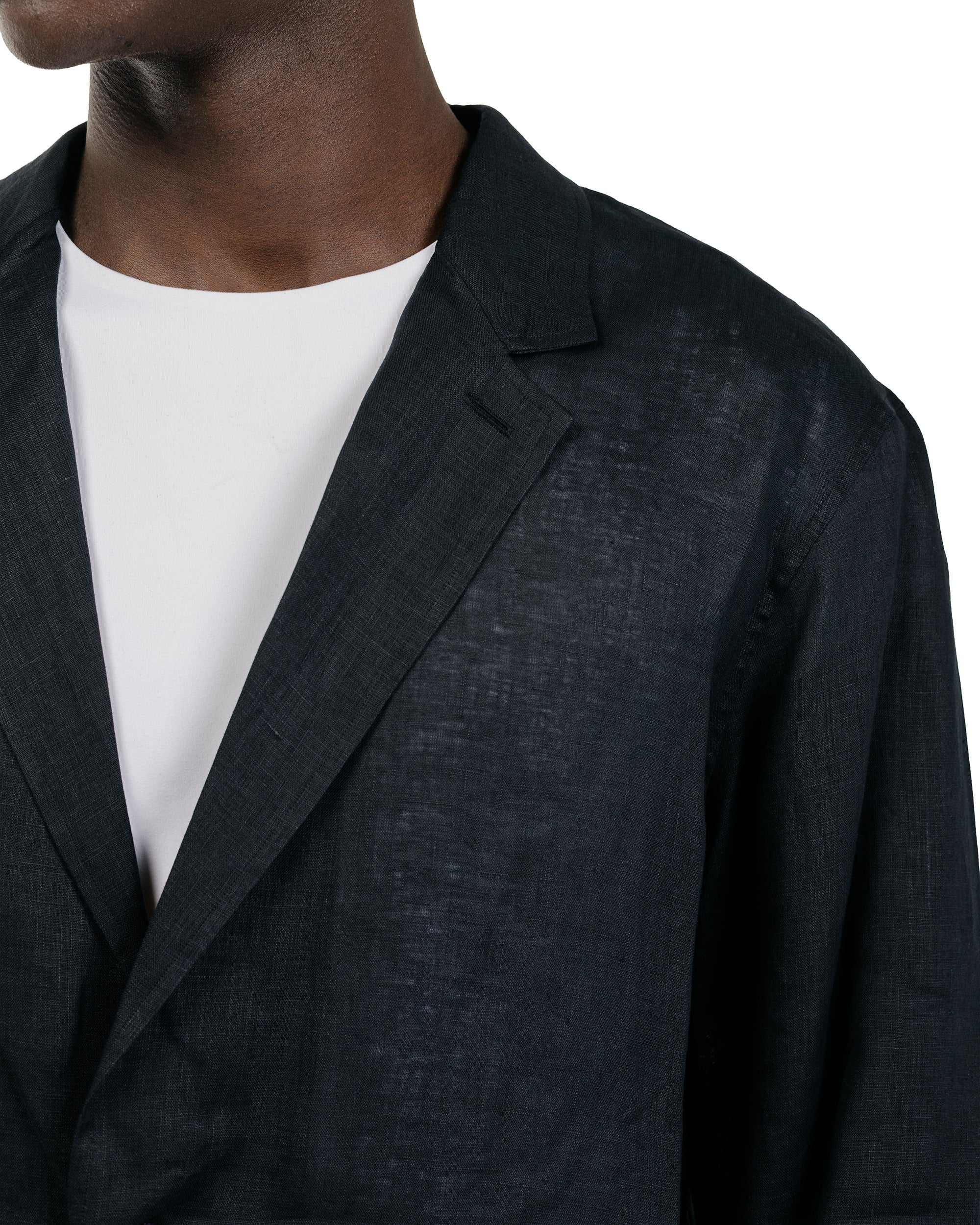 MARKAWARE Shirt Jacket Hemp Shirting Black