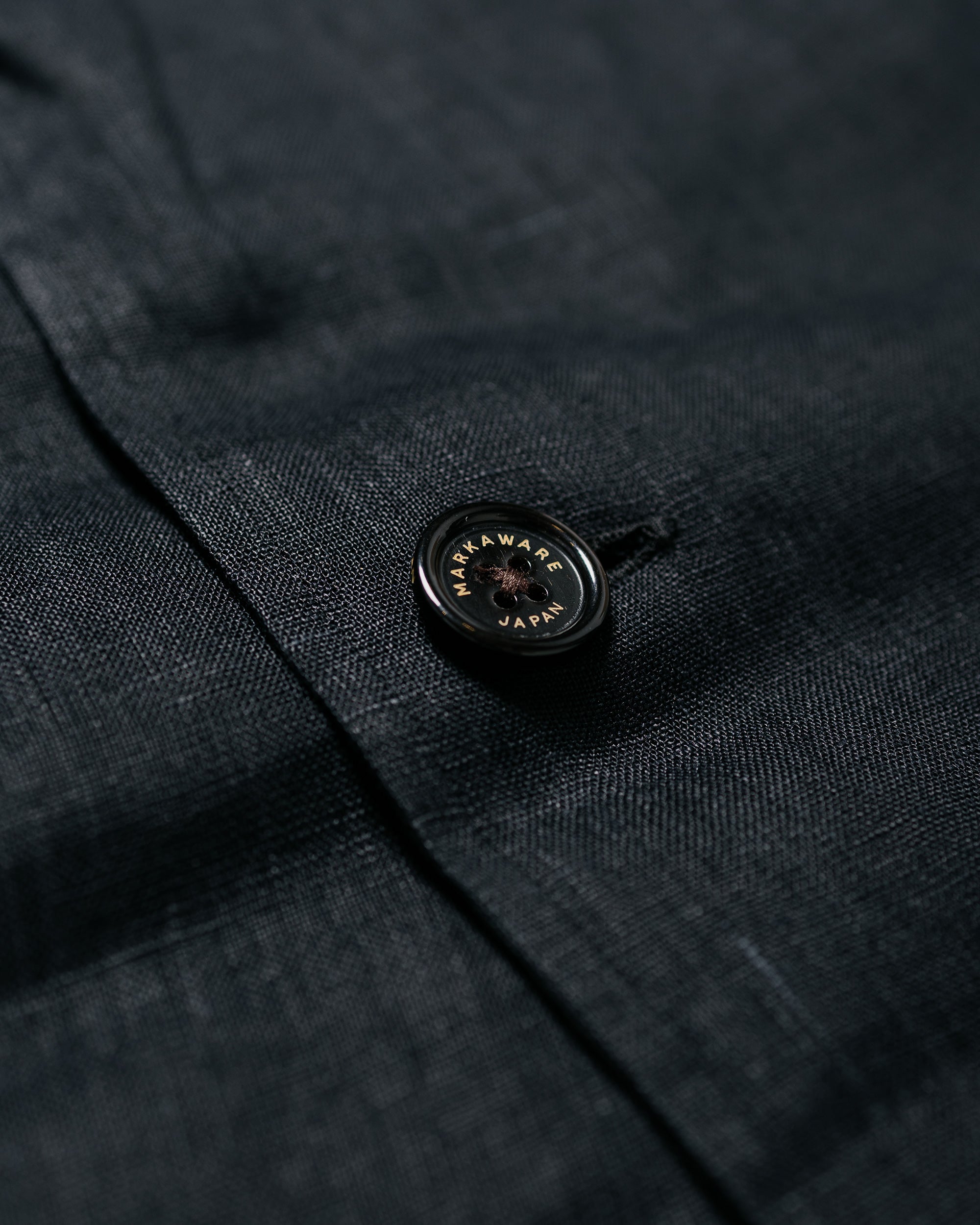 MARKAWARE Shirt Jacket Hemp Shirting Black
