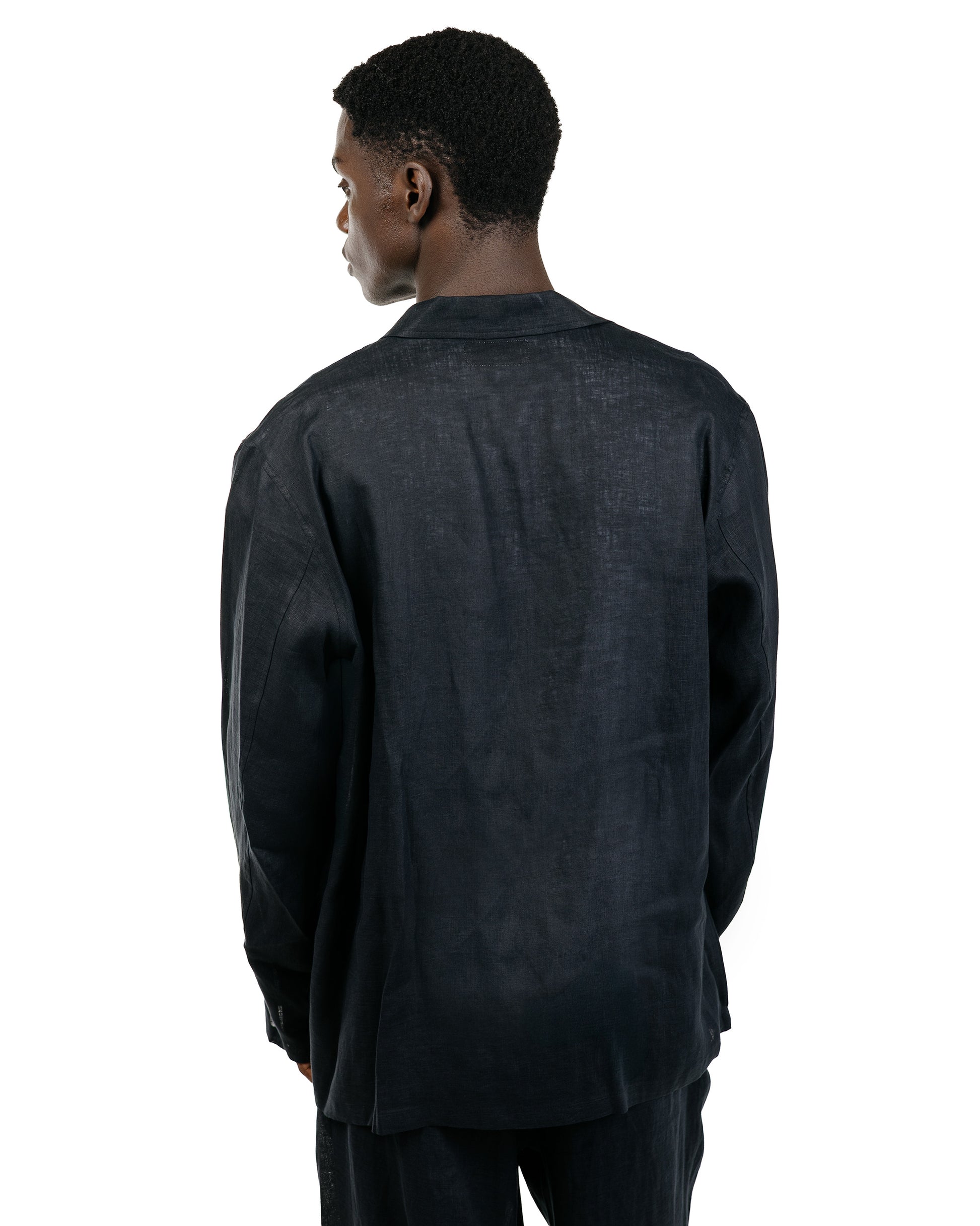 MARKAWARE Shirt Jacket Hemp Shirting Black