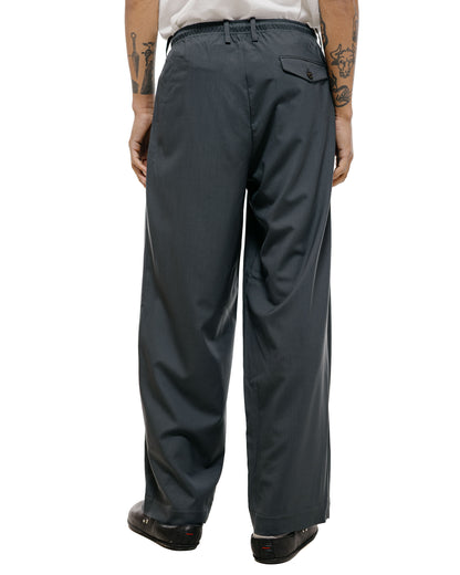 MARKAWARE Triple Pleated Easy Trousers Organic Wool 2/80 Tropical Charcoal