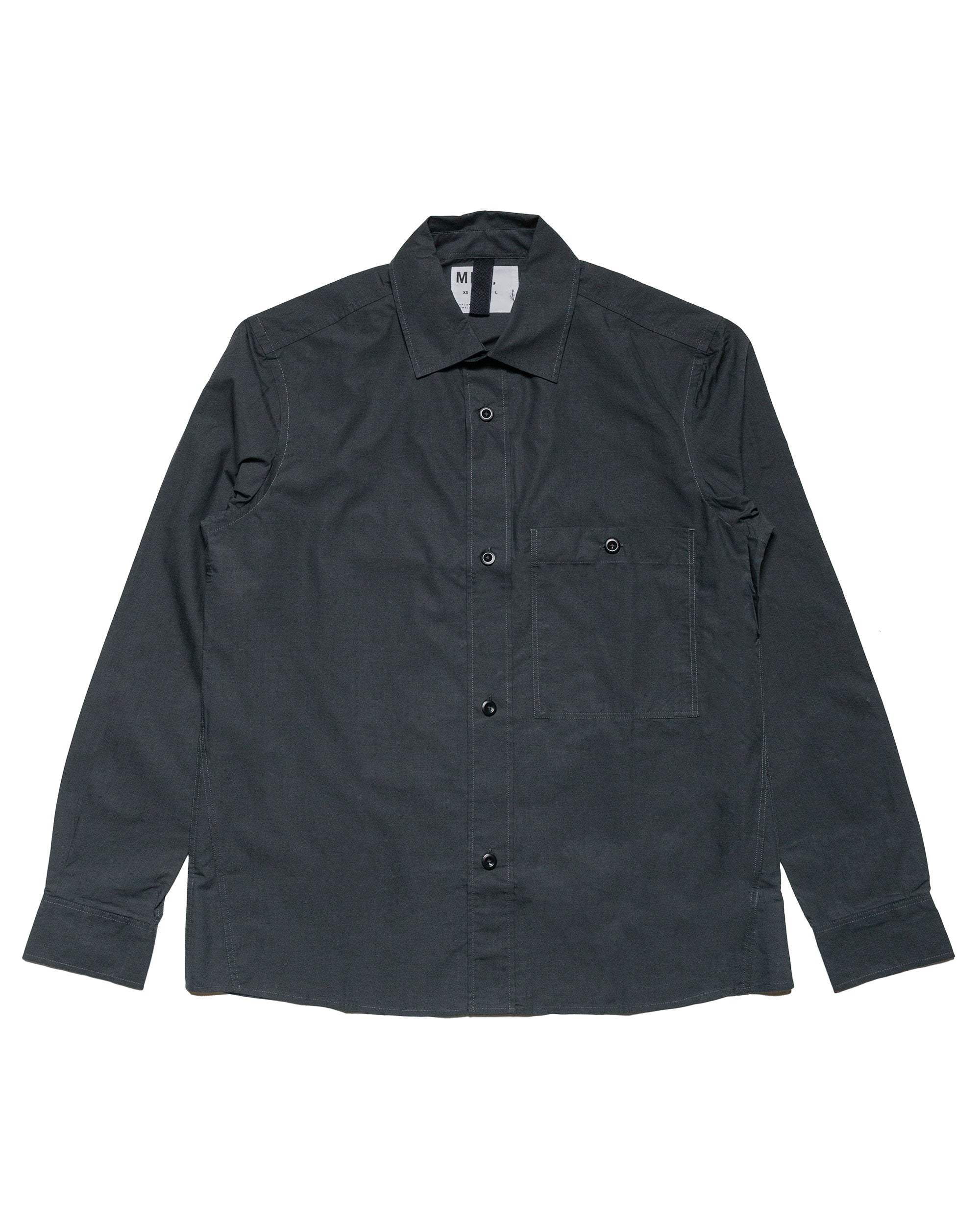 MHL Overall Shirt Cotton Lyocell Asphalt