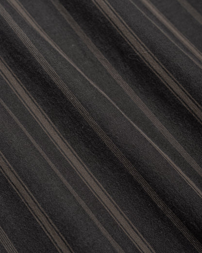 MHL Basic Shirt Bold Stripe Cotton Off Black/Khaki