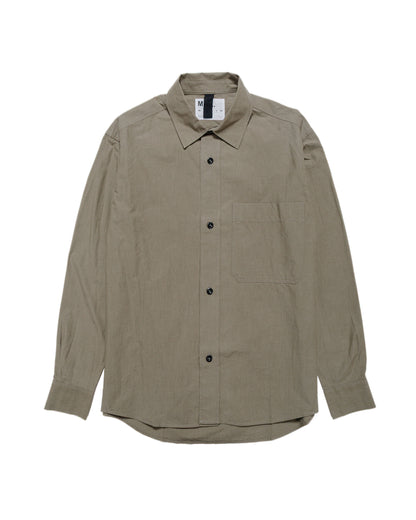 MHL Basic Shirt Brushed Cotton Chambray Khaki Green