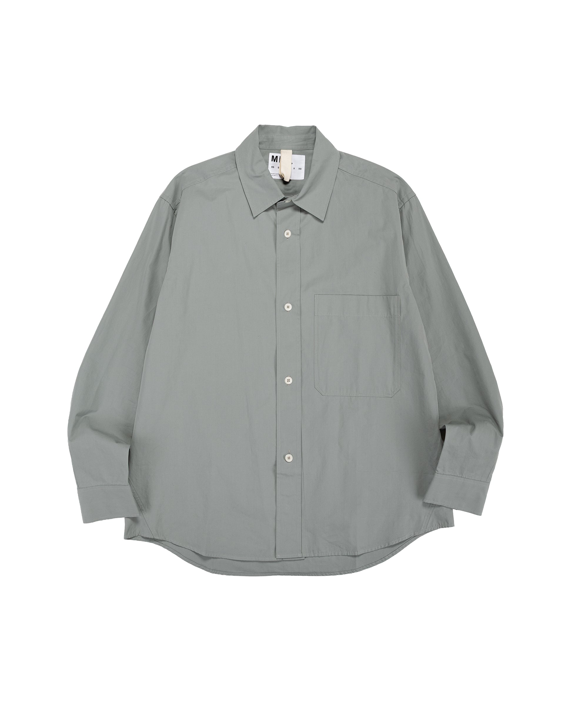 MHL Basic Shirt Compact Cotton Poplin Fog