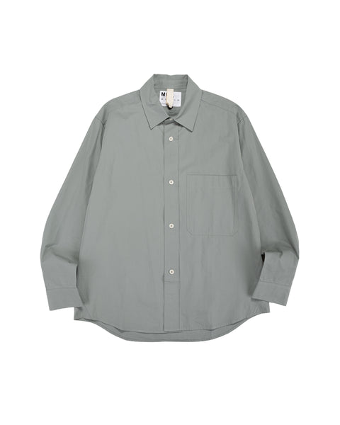 MHL Basic Shirt Compact Cotton Poplin Fog MHL Basic Shirt Compact Cotton Poplin Fog