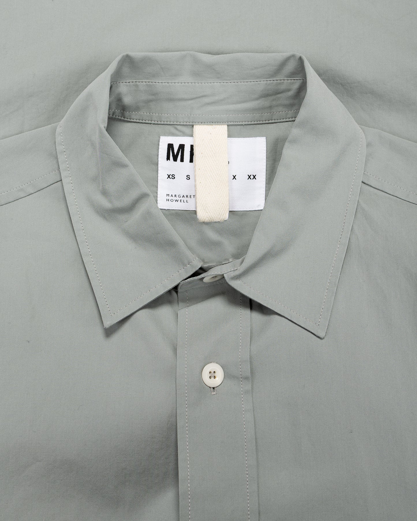 MHL Basic Shirt Compact Cotton Poplin Fog
