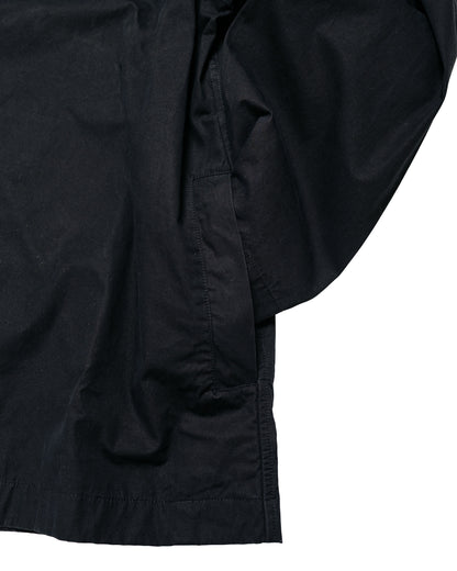MHL Boxy Overshirt Crisp Cotton Poplin Black