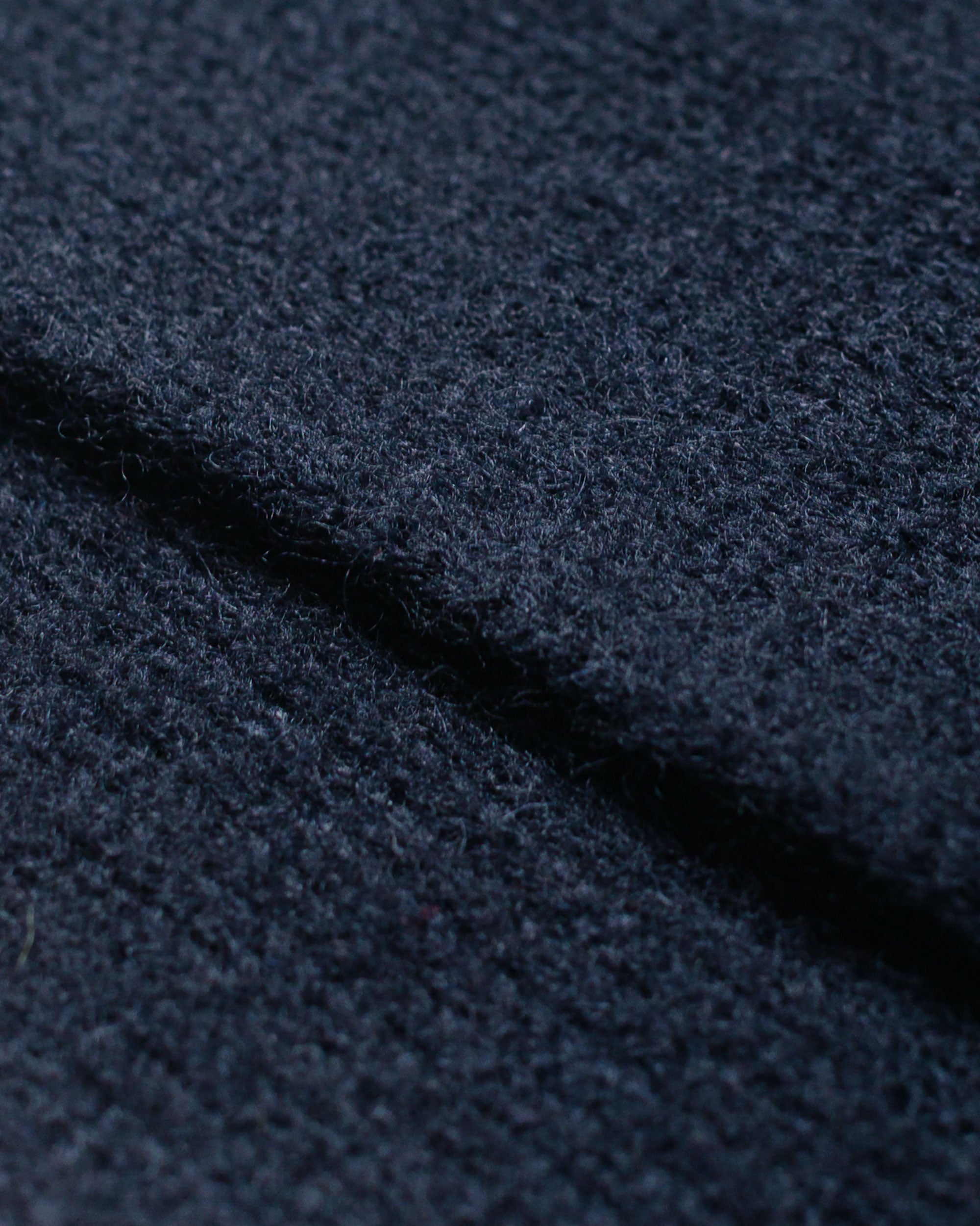 MHL Brushed Scarf Soft Shetland Wool Dark Navy