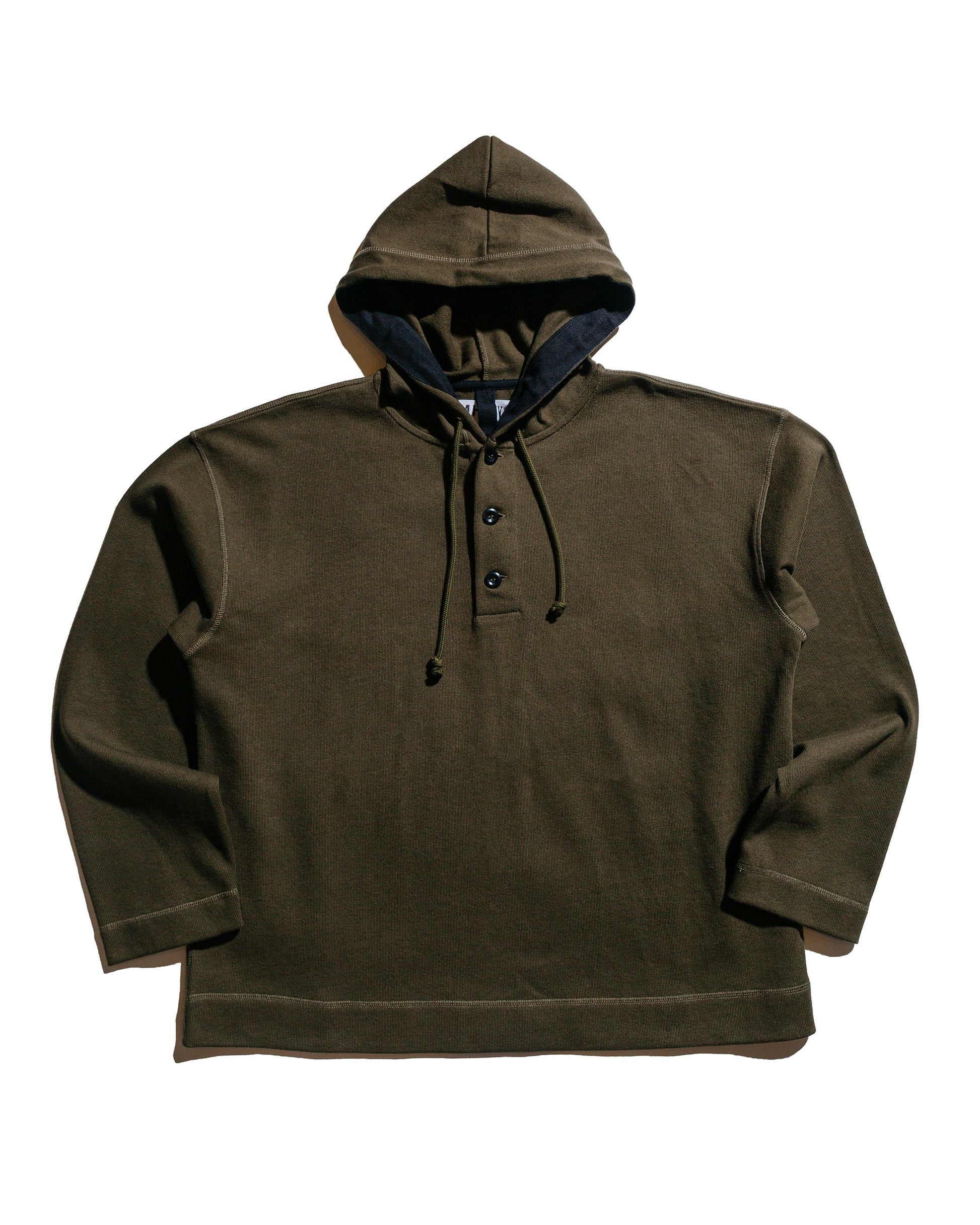 MHL Button Hoodie Open End Jersey Seaweed