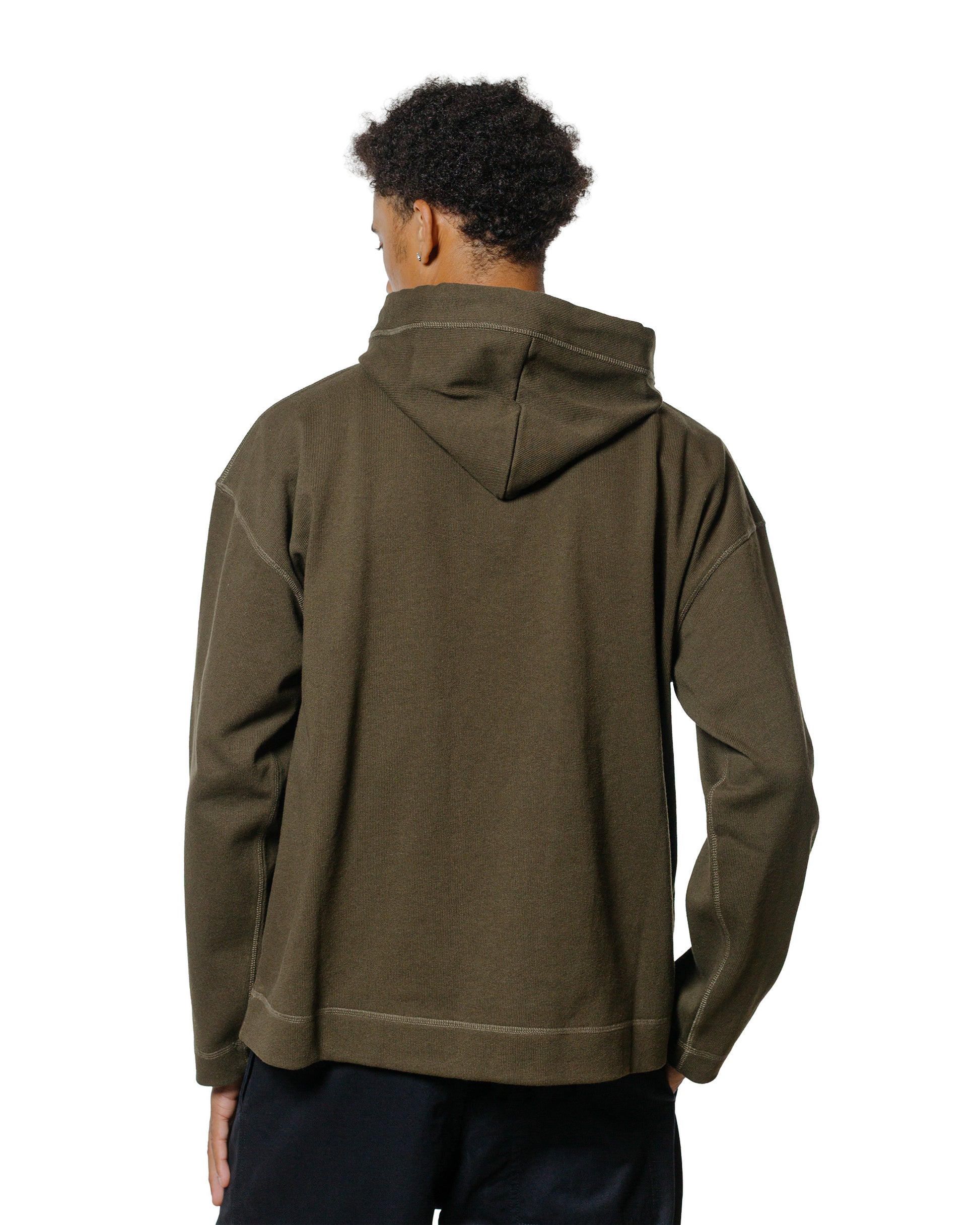 MHL Button Hoodie Open End Jersey Seaweed