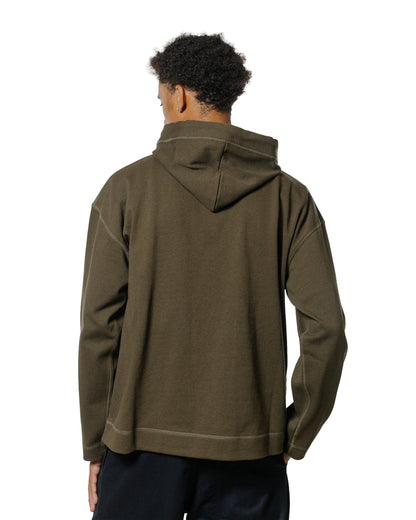 MHL Button Hoodie Open End Jersey Seaweed