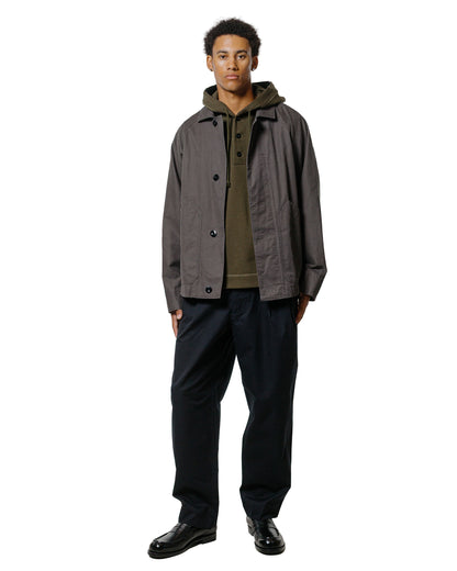 MHL Button Hoodie Open End Jersey Seaweed