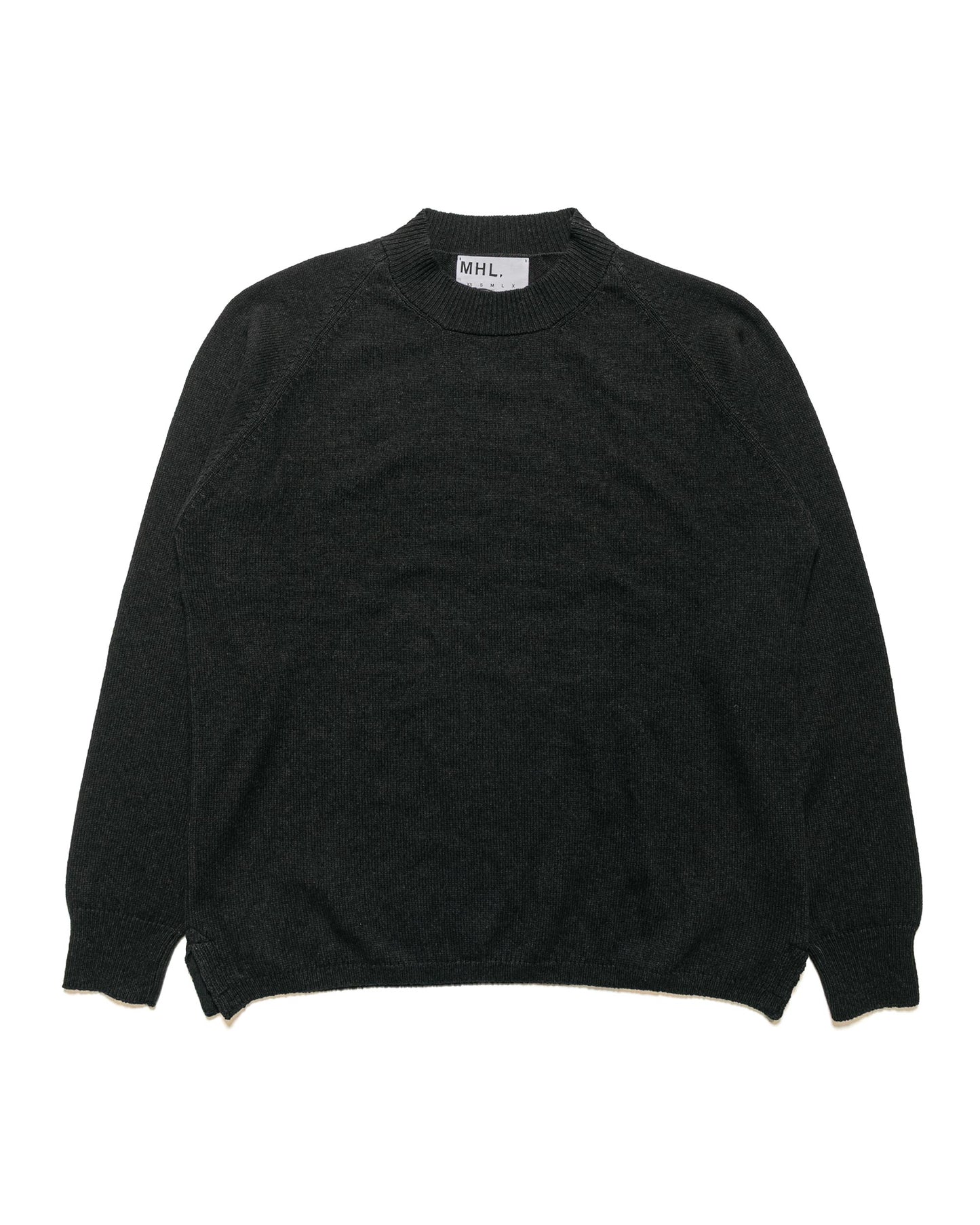 MHL Crew Neck Wool Cotton Carbon