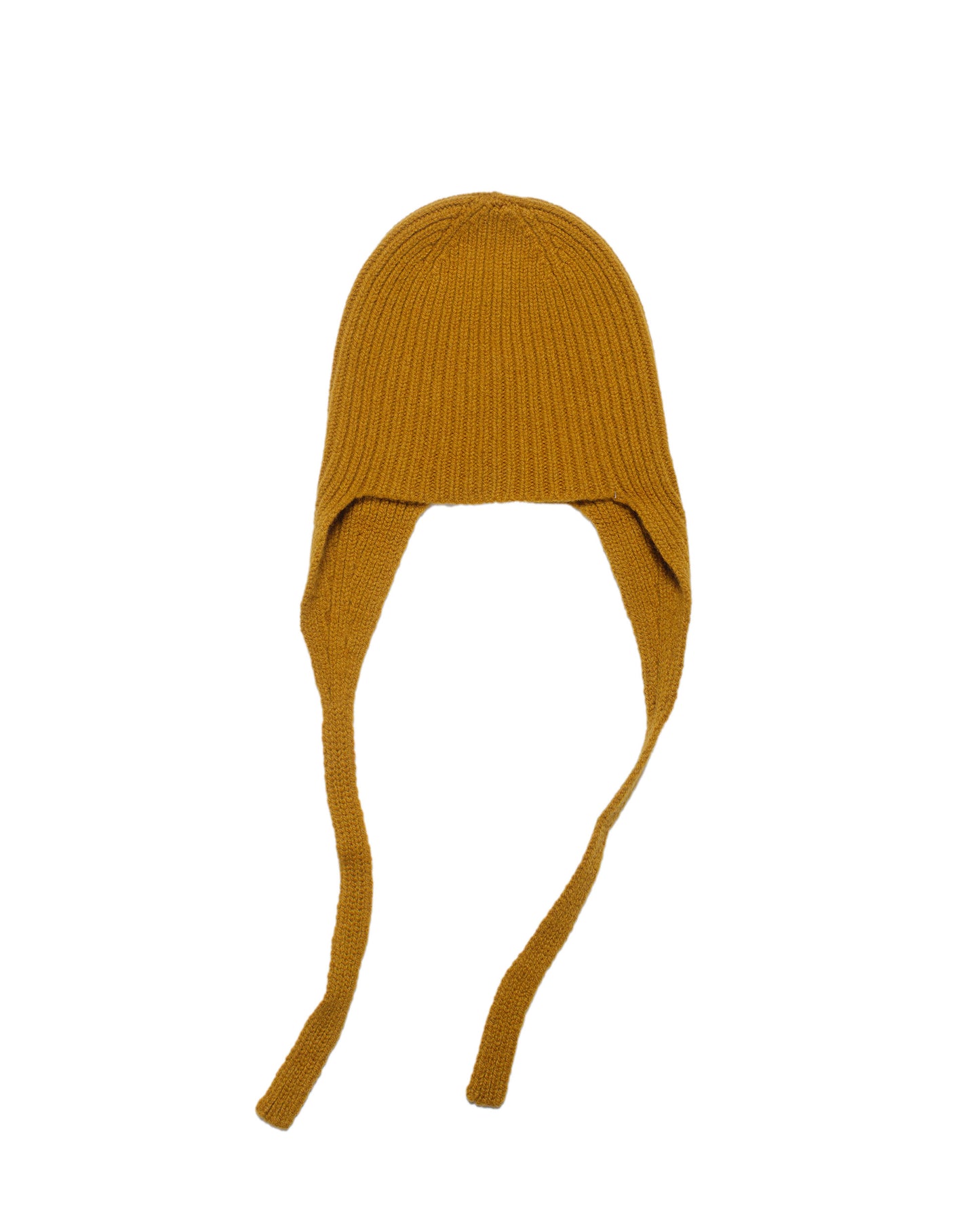 MHL Ear Flap Hat Soft Spun Wool Mustard