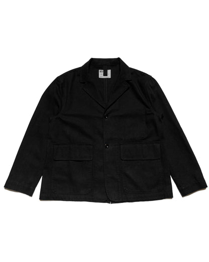 MHL Flap Pocket Blazer Cotton Wool Drill Off Black