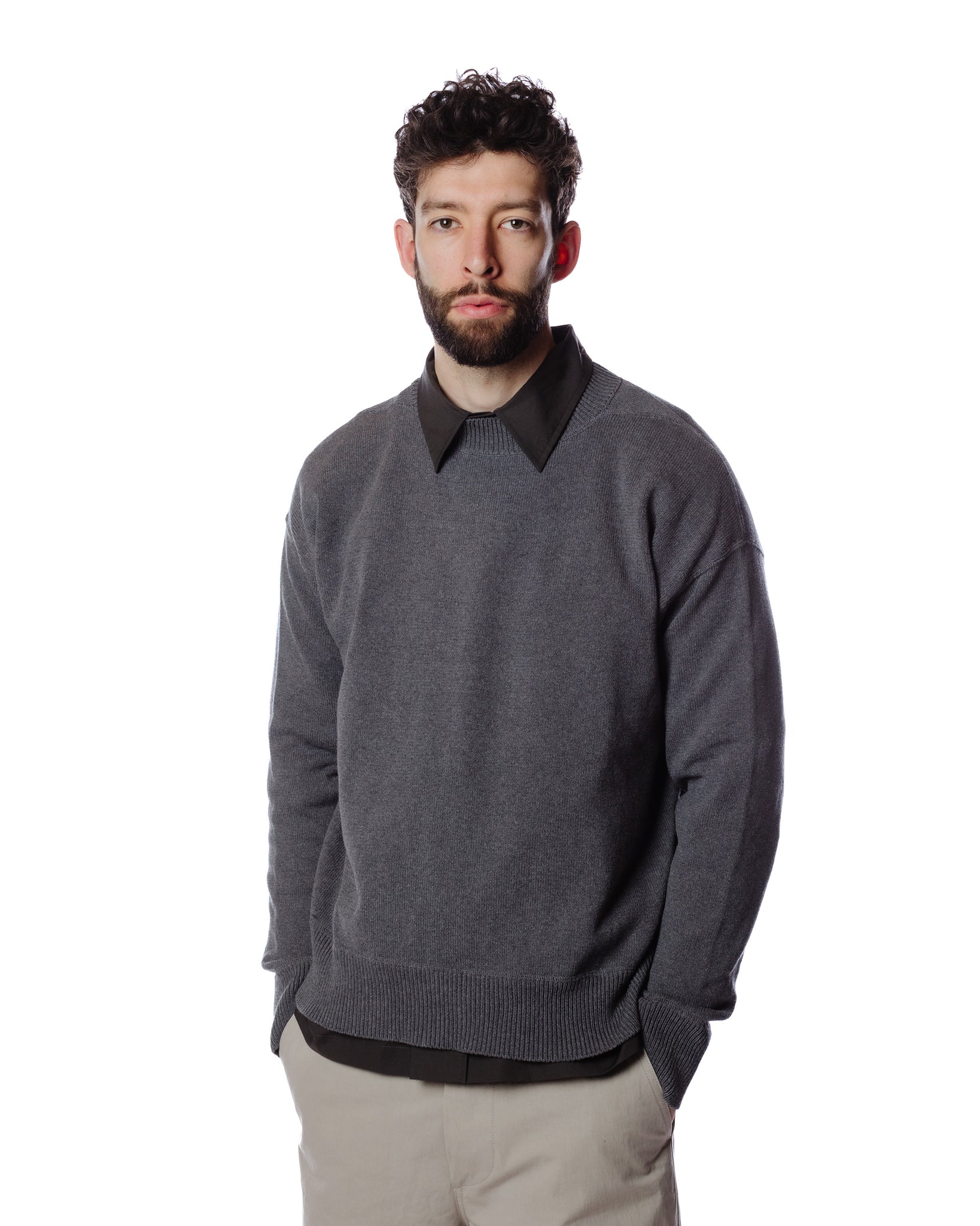 MHL Flatlock Guernsey Dry Cotton Charcoal