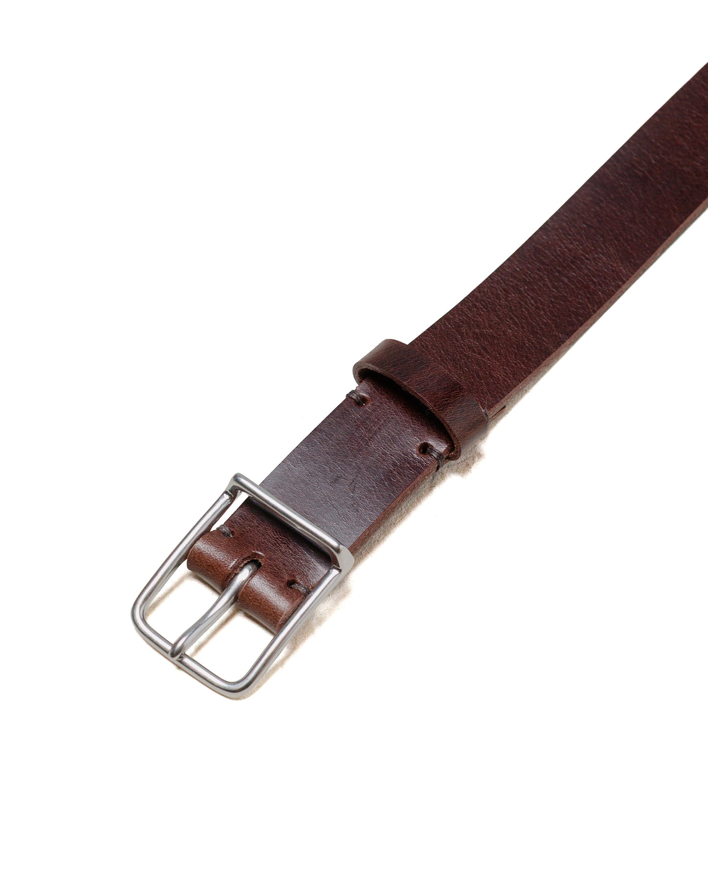 MHL Keeper Buckle Belt Leather Dark Brown