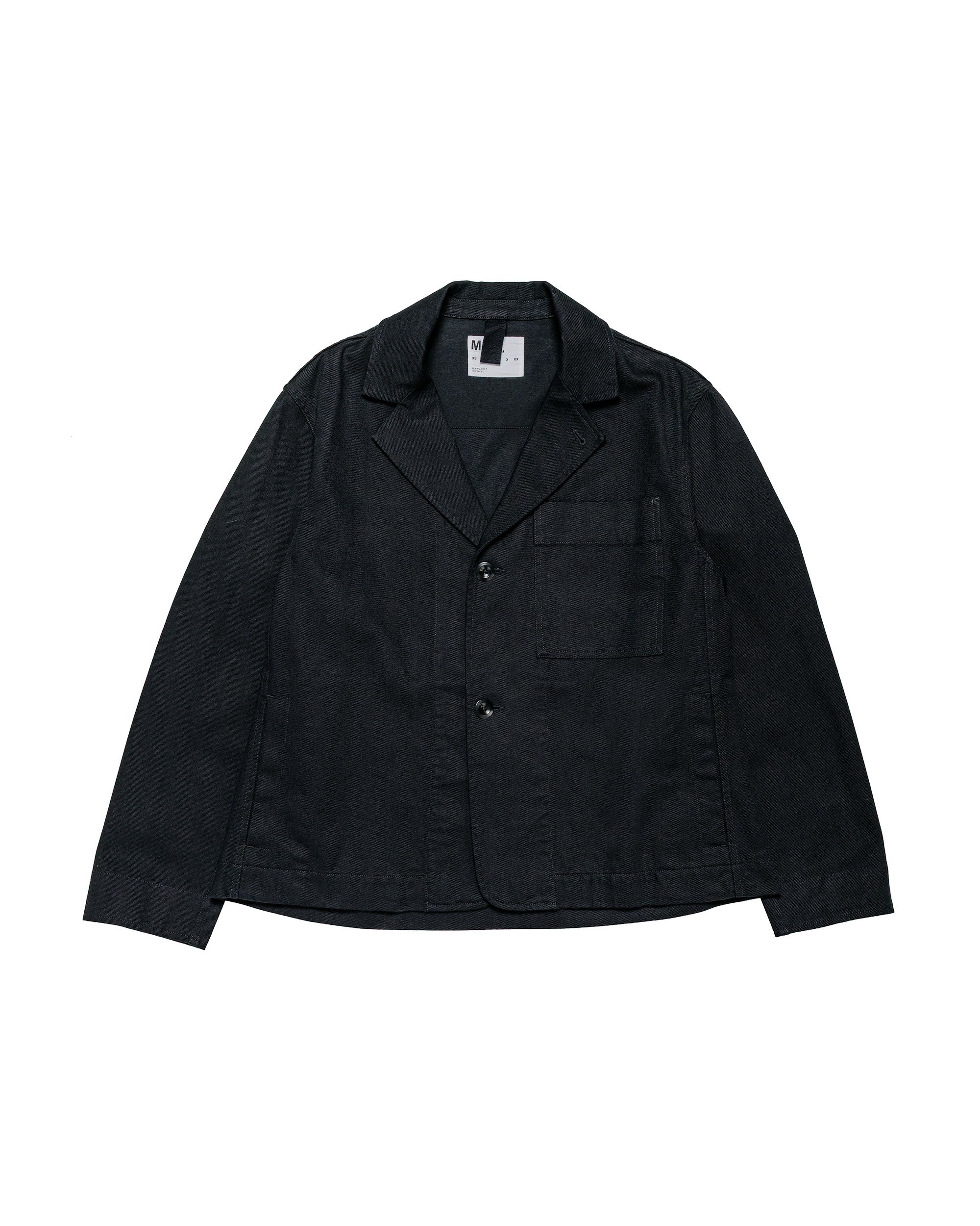 Margaret Howell Seamless Crew Neck Merino Cashmere Asphalt