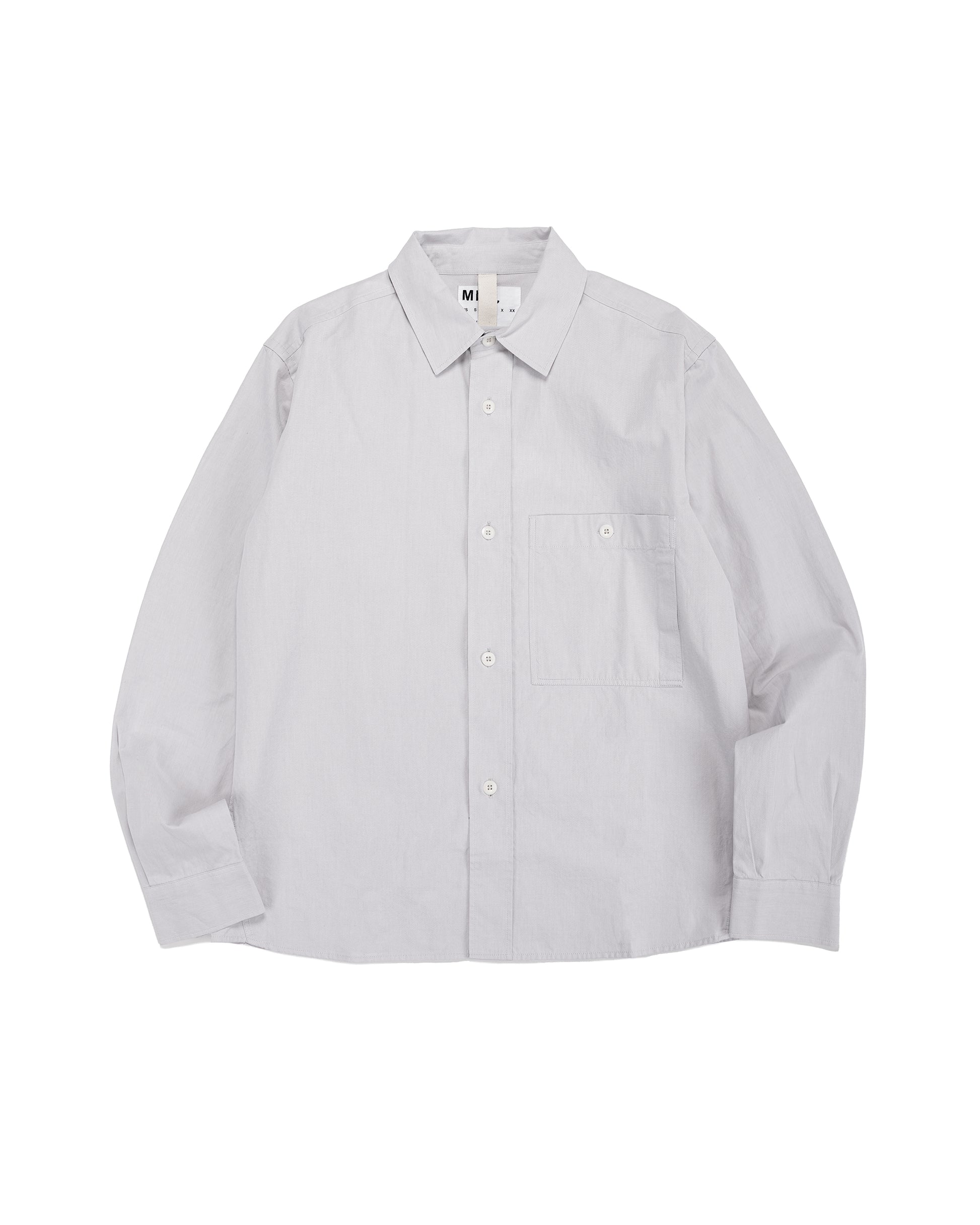 MHL Overall Shirt Plainweave Cotton Canvas Pebble