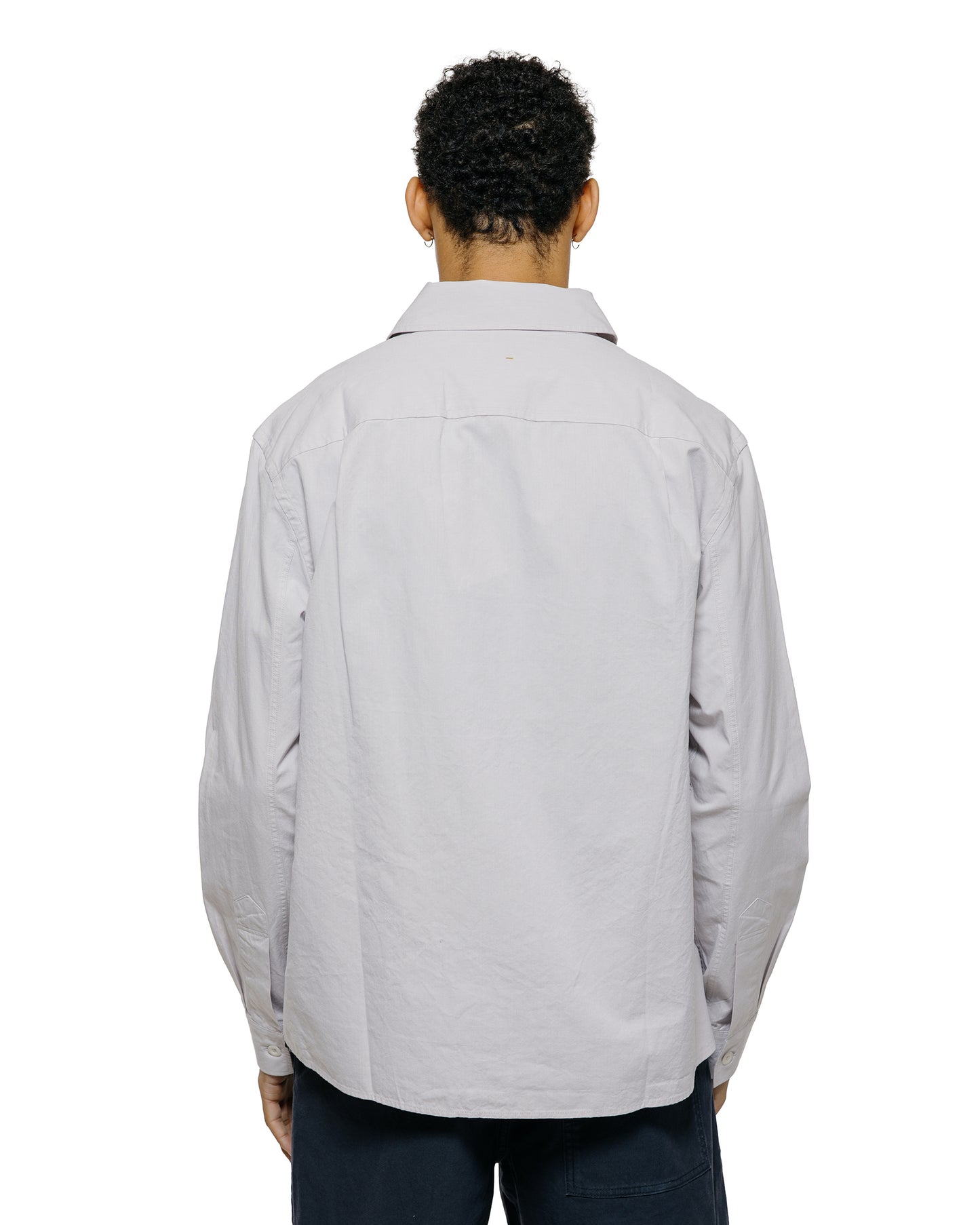 MHL Overall Shirt Plainweave Cotton Canvas Pebble