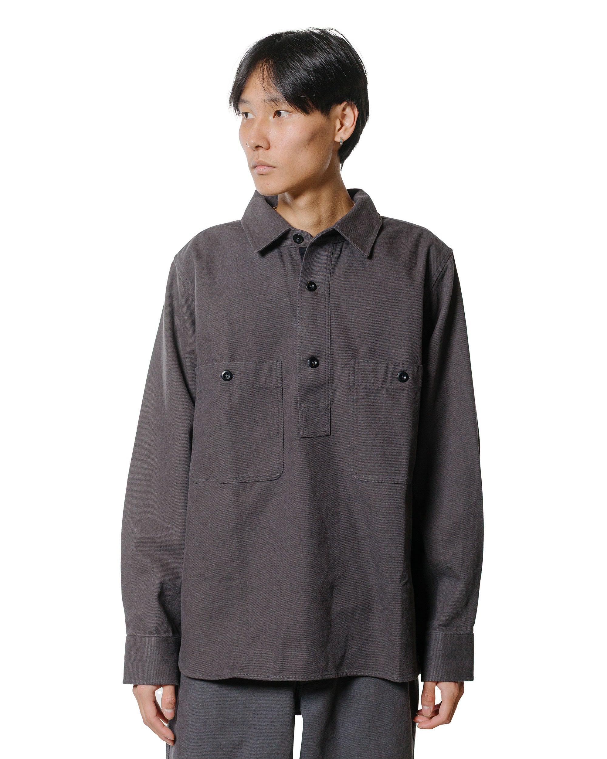 MHL Overhead Shirt Cotton Wool Drill Graphite MHL Overhead Shirt Cotton Wool Drill Graphite
