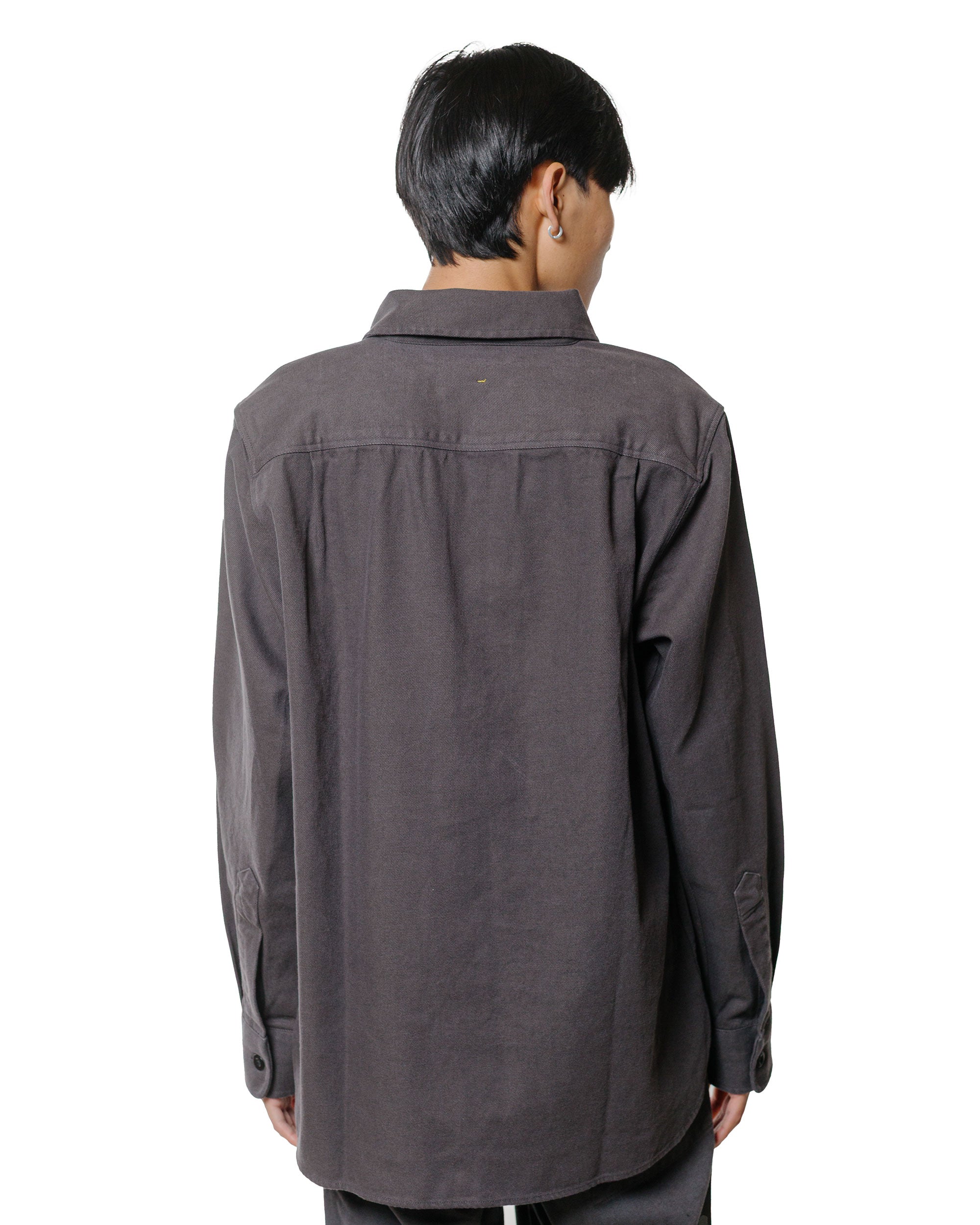 MHL Overhead Shirt Cotton Wool Drill Graphite