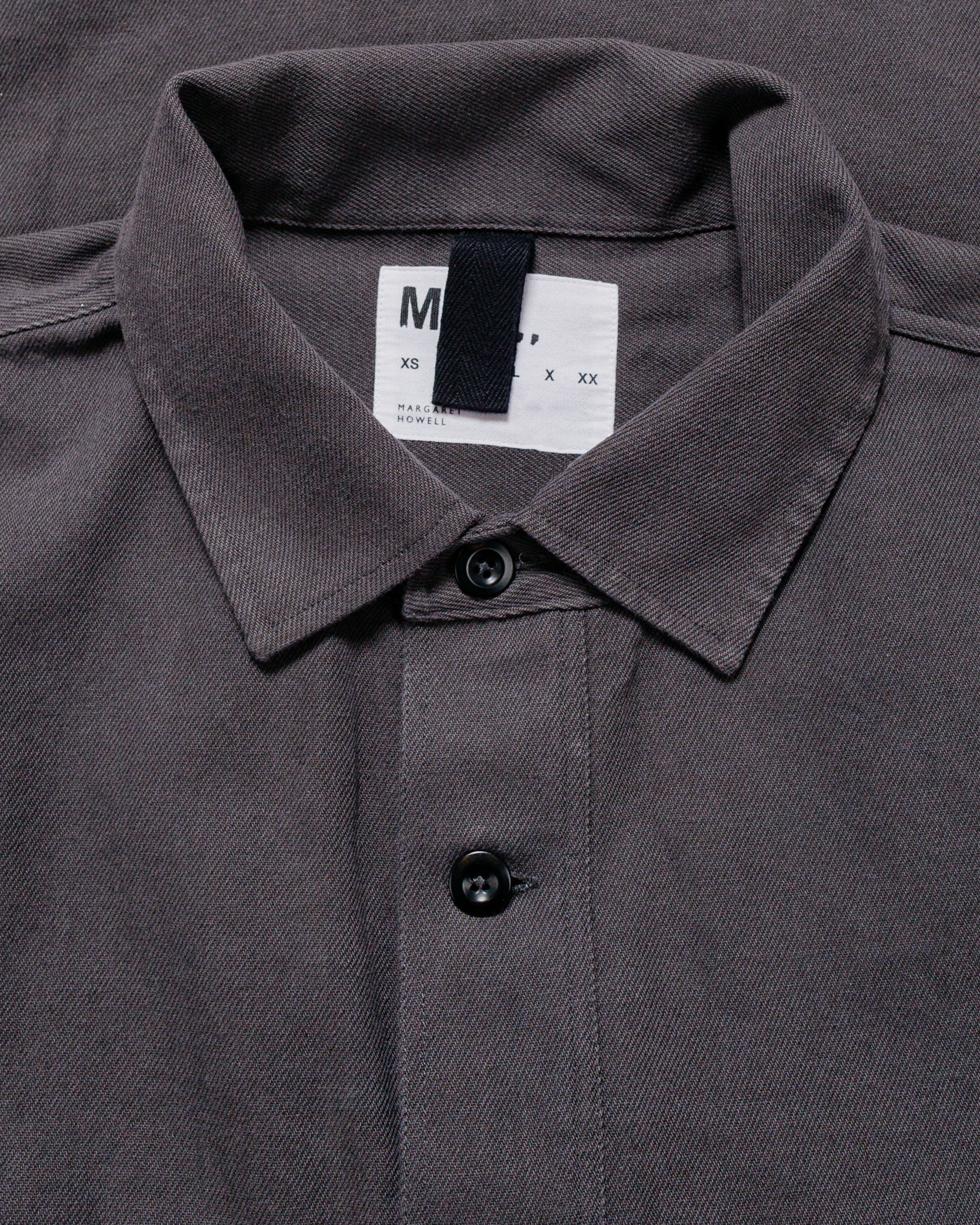 MHL Overhead Shirt Cotton Wool Drill Graphite
