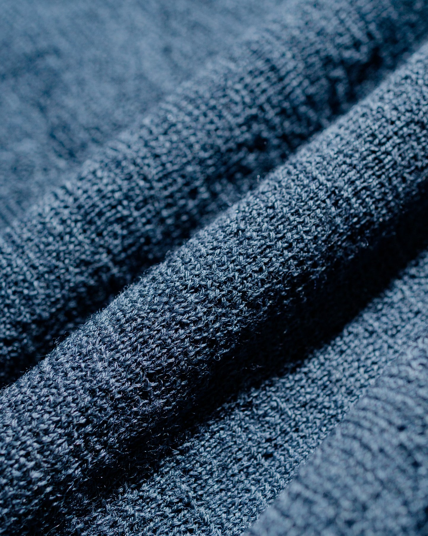 MHL Oversized Knitted Polo Dry Wool Uniform Blue