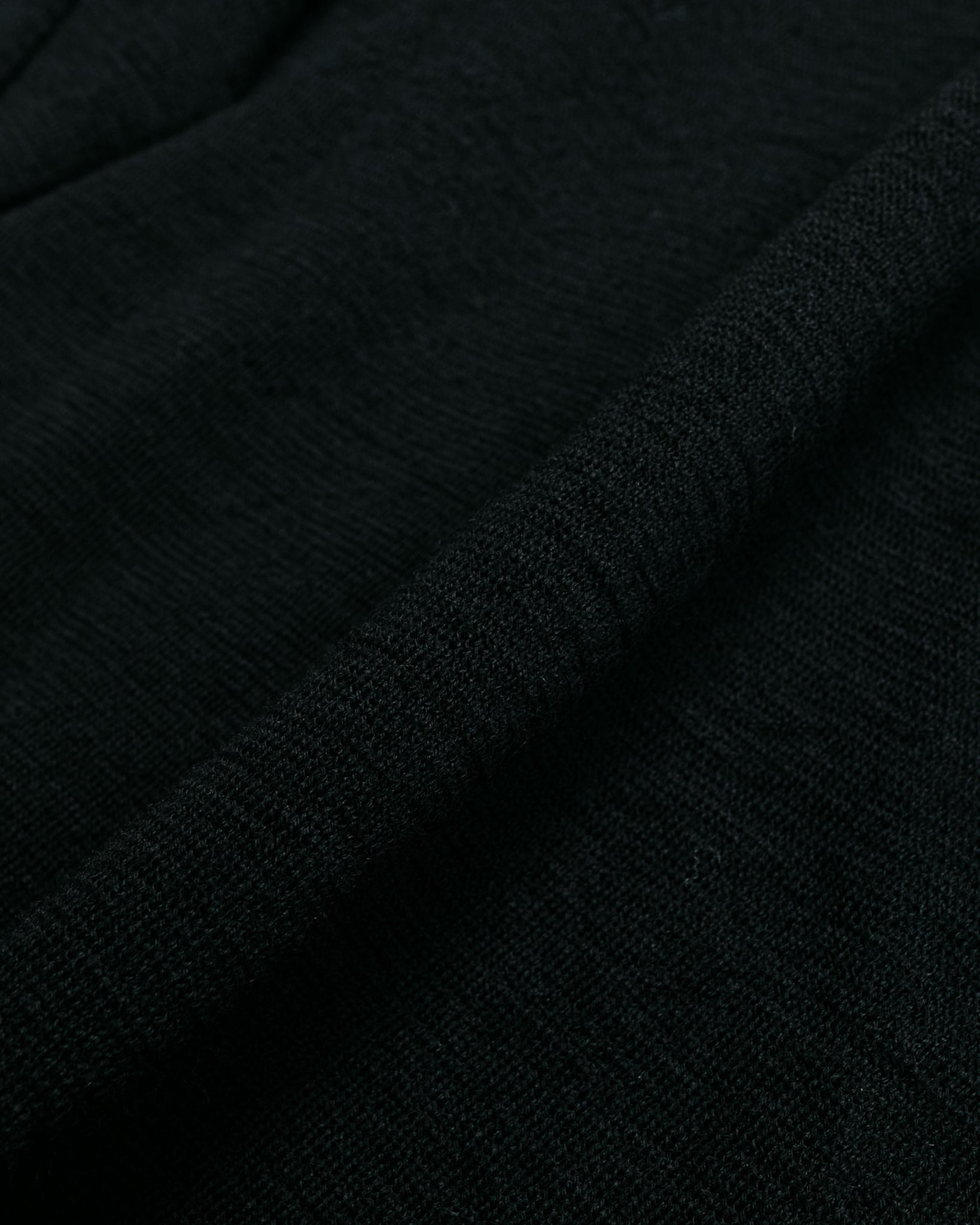 MHL Raglan Cardigan Dry Wool Black fabric