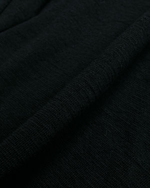 MHL Raglan Cardigan Dry Wool Black fabric