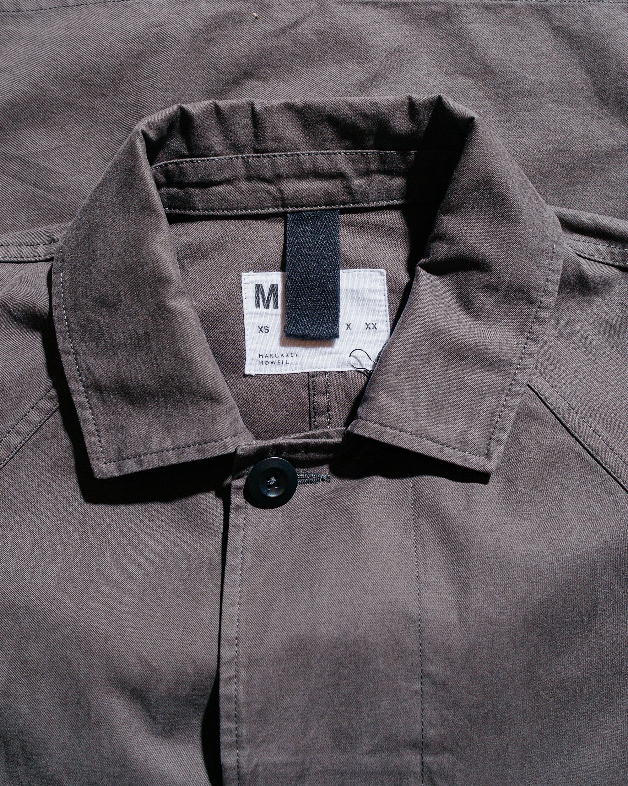 MHL ジャケット　コットン MHL Raglan Jacket Plain Cotton Drill Ebony